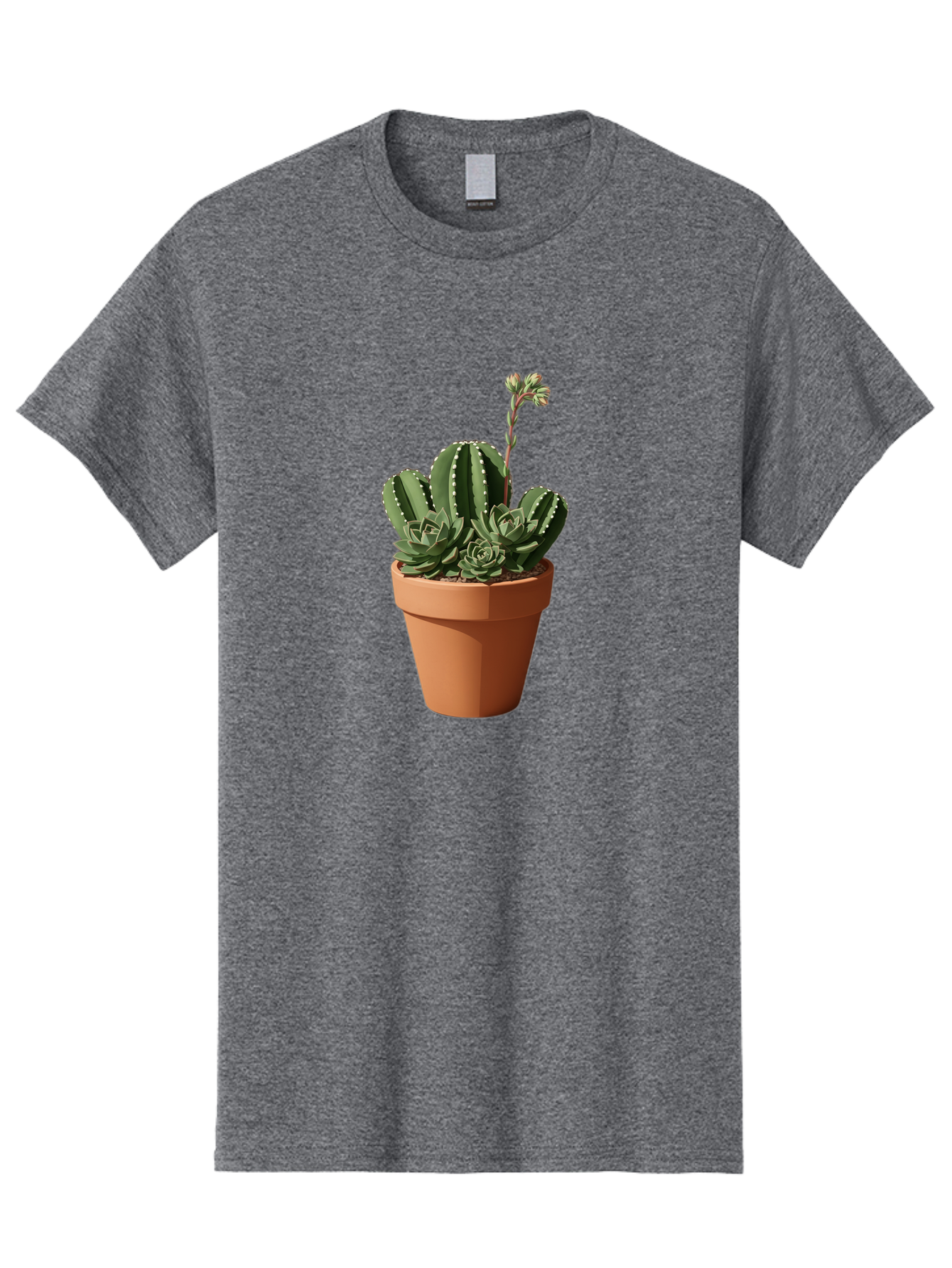 Cactus-In-Terracotta-Pot Men'S Graphic Tee, 100% Cotton, Comfortable Casual Summer Wear, Machine Washable, Vintage Camera, Old Camera, Antique Camera, Black Camera, Classic Photography, Photography Equipment, Nostalgic Device, Film Camera, Bag237
