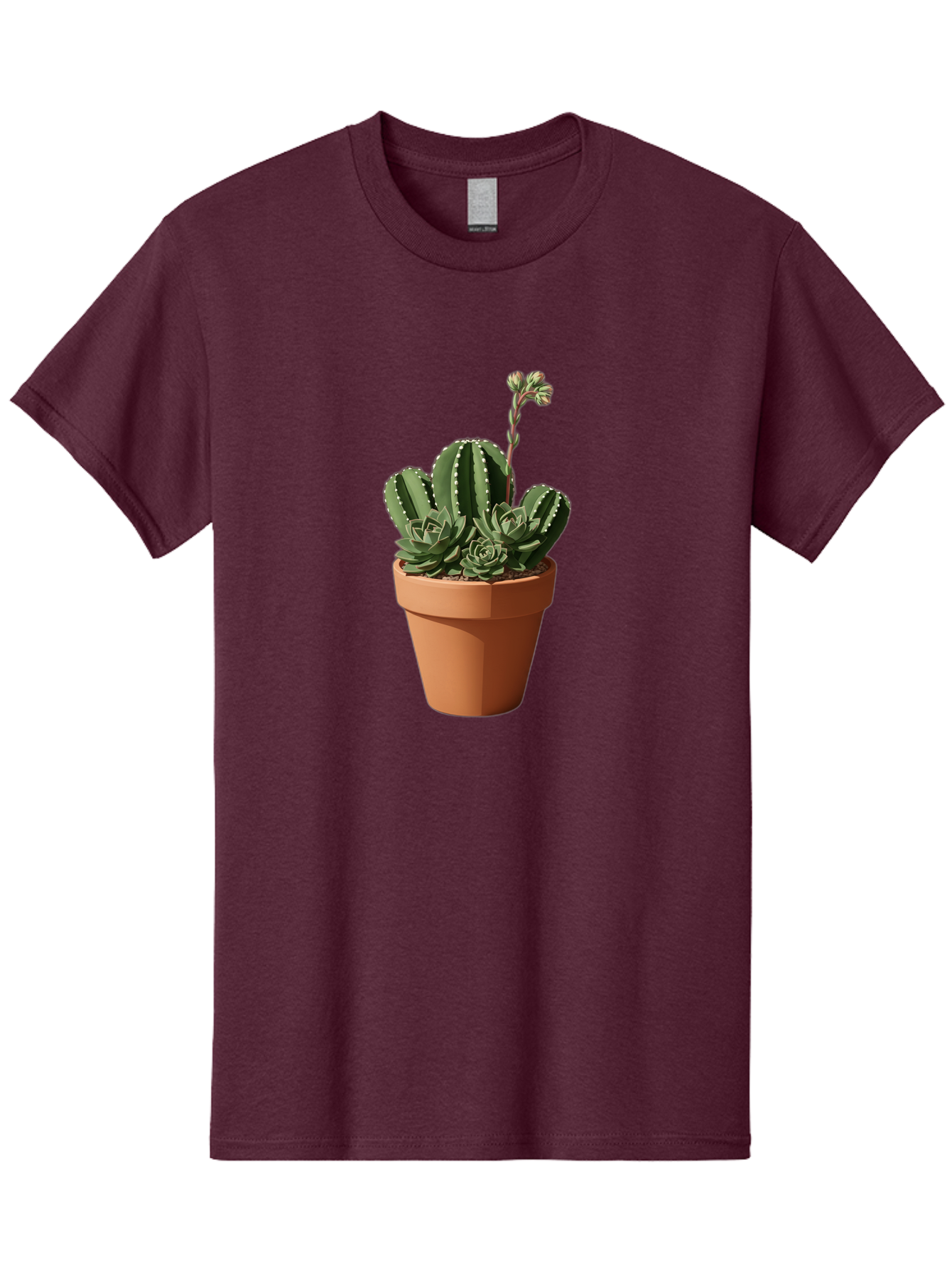 Cactus-In-Terracotta-Pot Men'S Graphic Tee, 100% Cotton, Comfortable Casual Summer Wear, Machine Washable, Vintage Camera, Old Camera, Antique Camera, Black Camera, Classic Photography, Photography Equipment, Nostalgic Device, Film Camera, Bag237