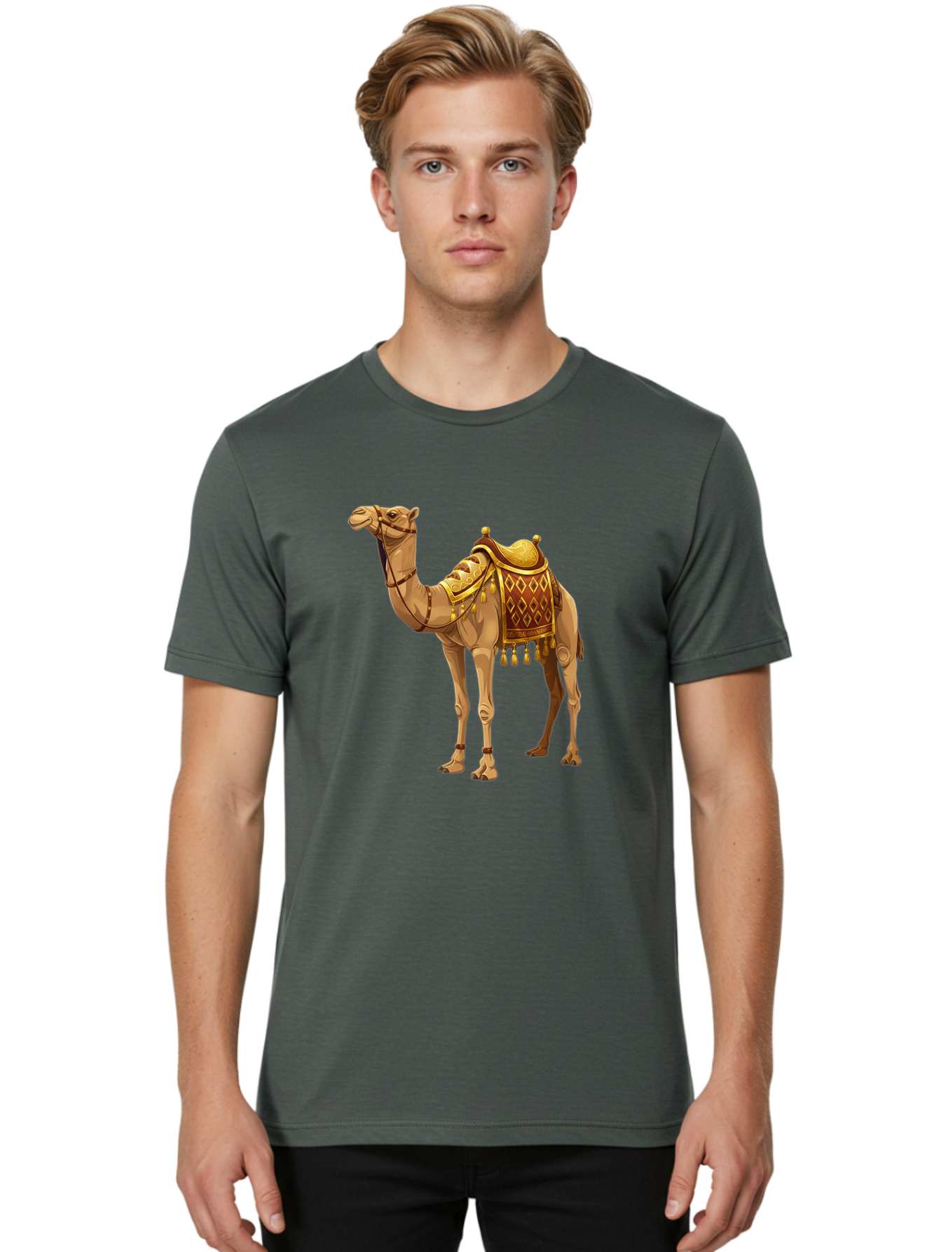 Camel-1 Men'S Graphic Tee, 100% Cotton, Comfortable Casual Summer Wear, Machine Washable, Vintage Camera, Old Camera, Antique Camera, Black Camera, Classic Photography, Photography Equipment, Nostalgic Device, Film Camera, Camera Art Bag239