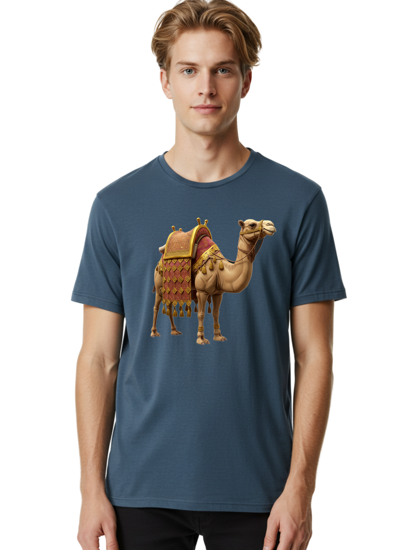 Camel-2 Men'S Graphic Tee, 100% Cotton, Comfortable Casual Summer Wear, Machine Washable, Vintage Camera, Old Camera, Antique Camera, Black Camera, Classic Photography, Photography Equipment, Nostalgic Device, Film Camera, Camera Art Bag240