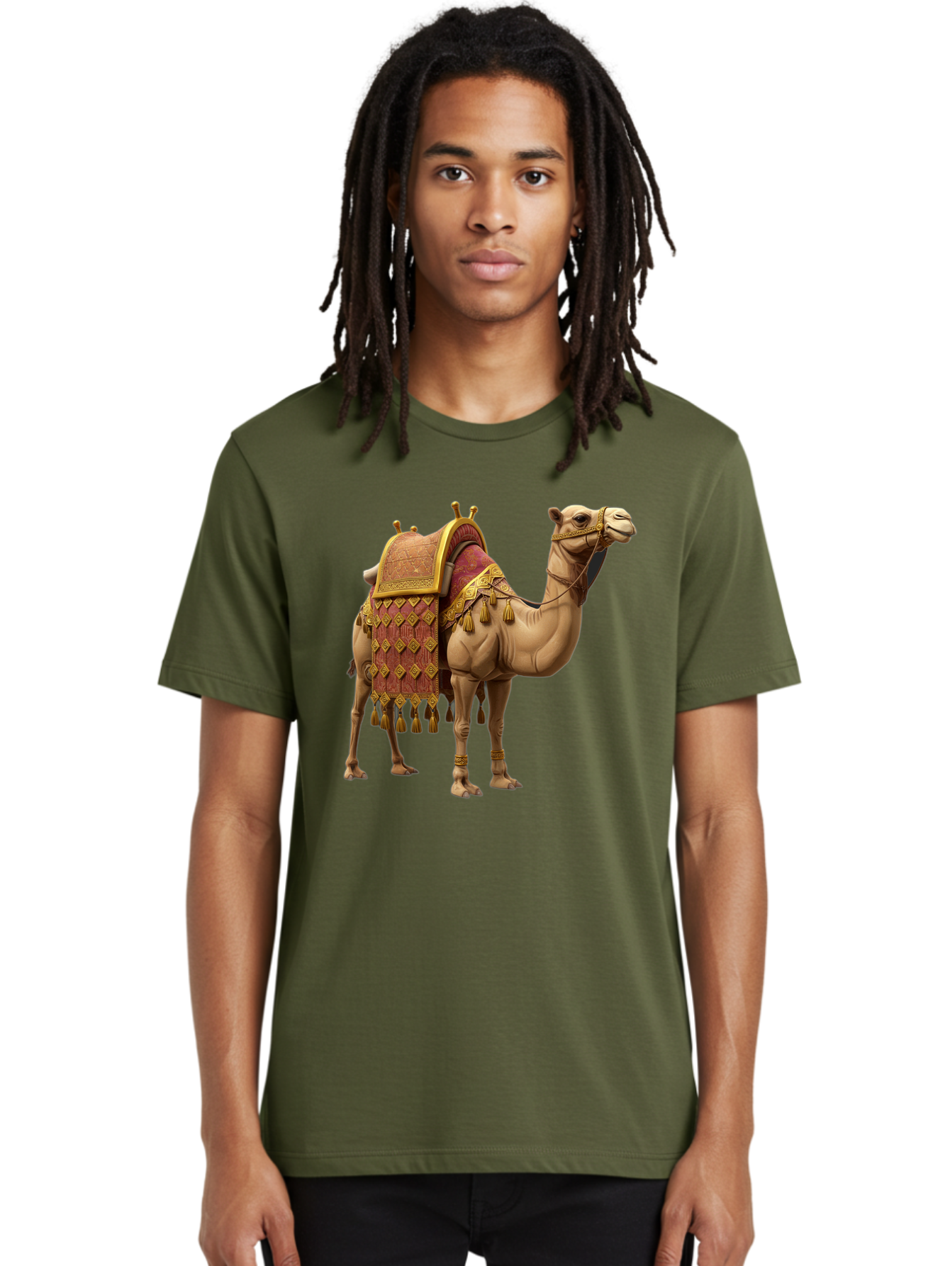 Camel-2 Men'S Graphic Tee, 100% Cotton, Comfortable Casual Summer Wear, Machine Washable, Vintage Camera, Old Camera, Antique Camera, Black Camera, Classic Photography, Photography Equipment, Nostalgic Device, Film Camera, Camera Art Bag240