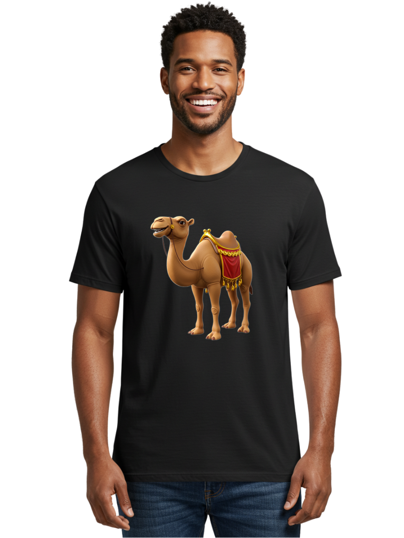 Camel-With-Red-Saddle Men'S Graphic Tee, 100% Cotton, Comfortable Casual Summer Wear, Machine Washable, Vintage Camera, Old Camera, Antique Camera, Black Camera, Classic Photography, Photography Equipment, Nostalgic Device, Film Camera, Bag242