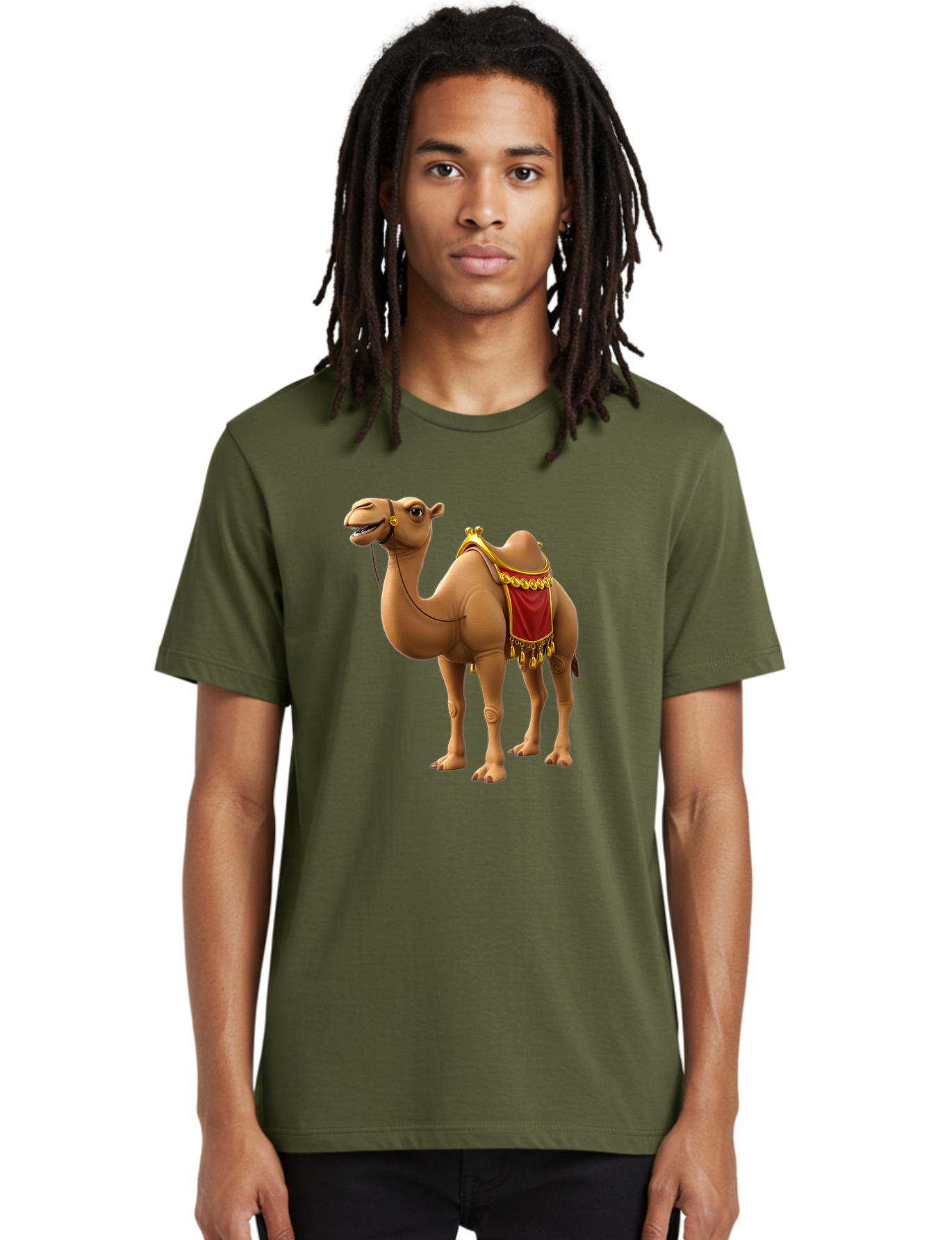 Camel-With-Red-Saddle Men'S Graphic Tee, 100% Cotton, Comfortable Casual Summer Wear, Machine Washable, Vintage Camera, Old Camera, Antique Camera, Black Camera, Classic Photography, Photography Equipment, Nostalgic Device, Film Camera, Bag242