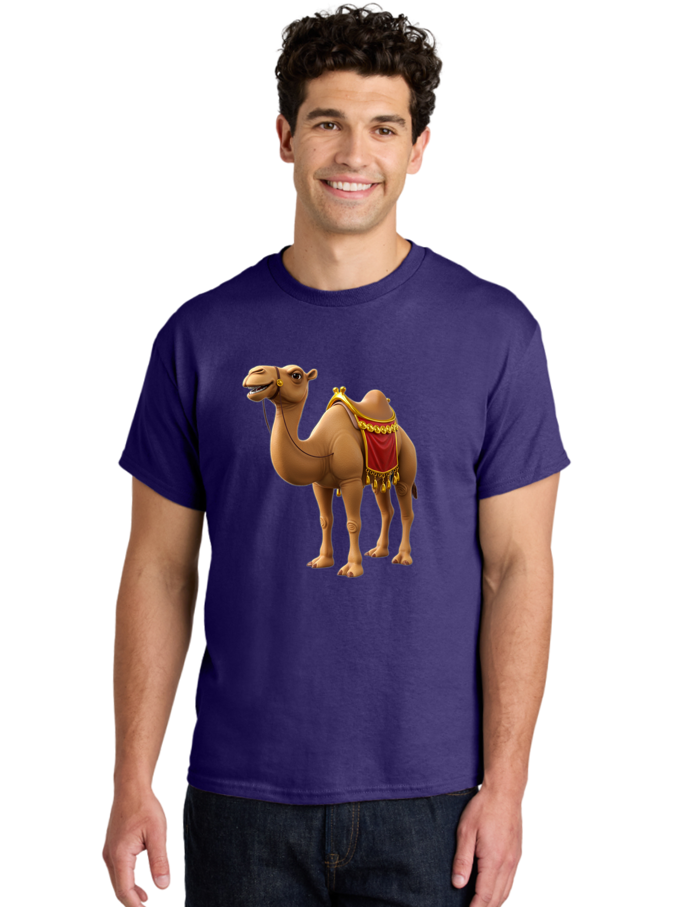 Camel-With-Red-Saddle Men'S Graphic Tee, 100% Cotton, Comfortable Casual Summer Wear, Machine Washable, Vintage Camera, Old Camera, Antique Camera, Black Camera, Classic Photography, Photography Equipment, Nostalgic Device, Film Camera, Bag242