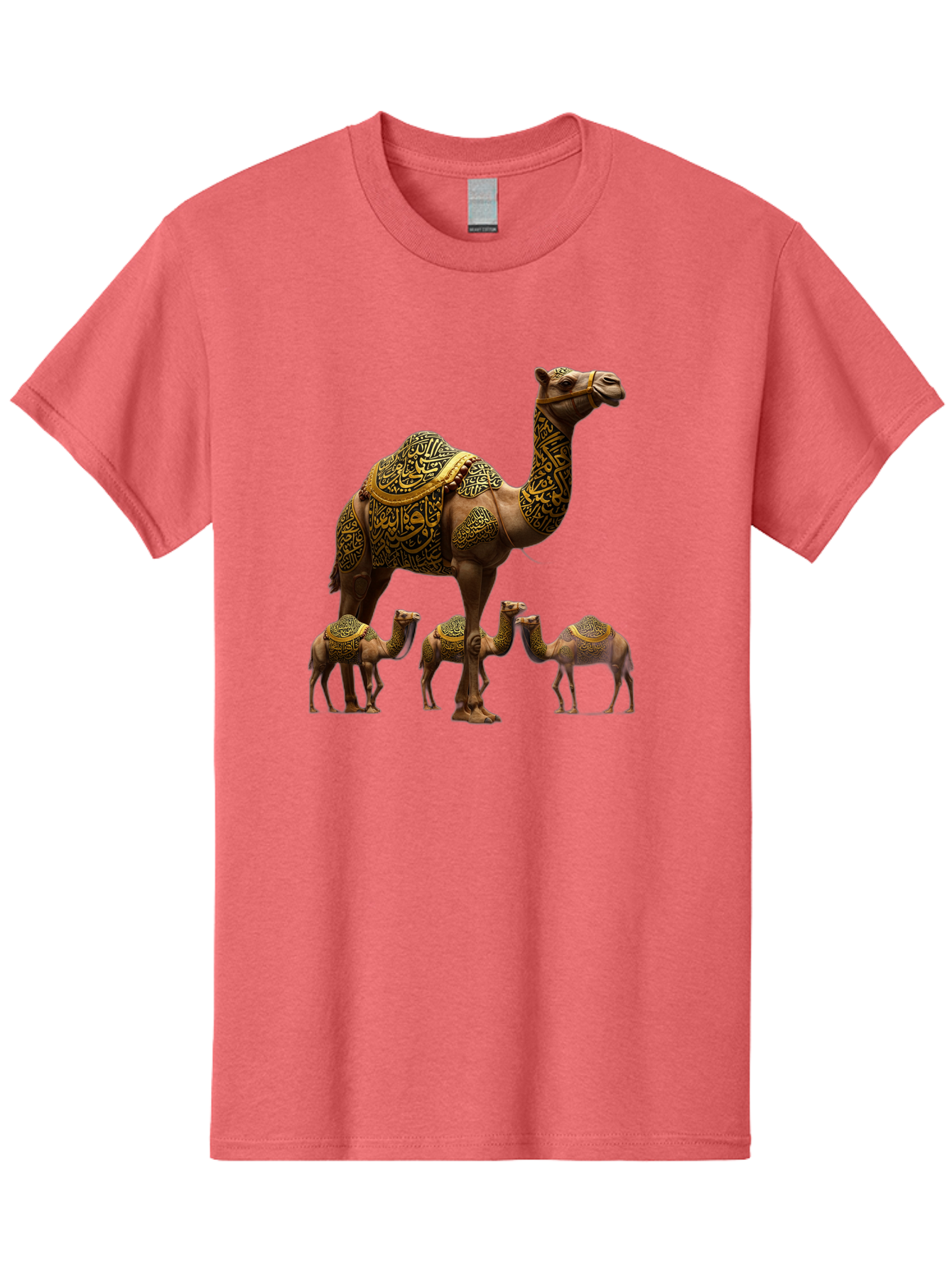 Camels-With-Arabic-Calligraphy Men'S Graphic Tee, 100% Cotton, Comfortable Casual Summer Wear, Machine Washable, Vintage Camera, Old Camera, Antique Camera, Black Camera, Classic Photography, Photography Equipment, Nostalgic Device, Bag245