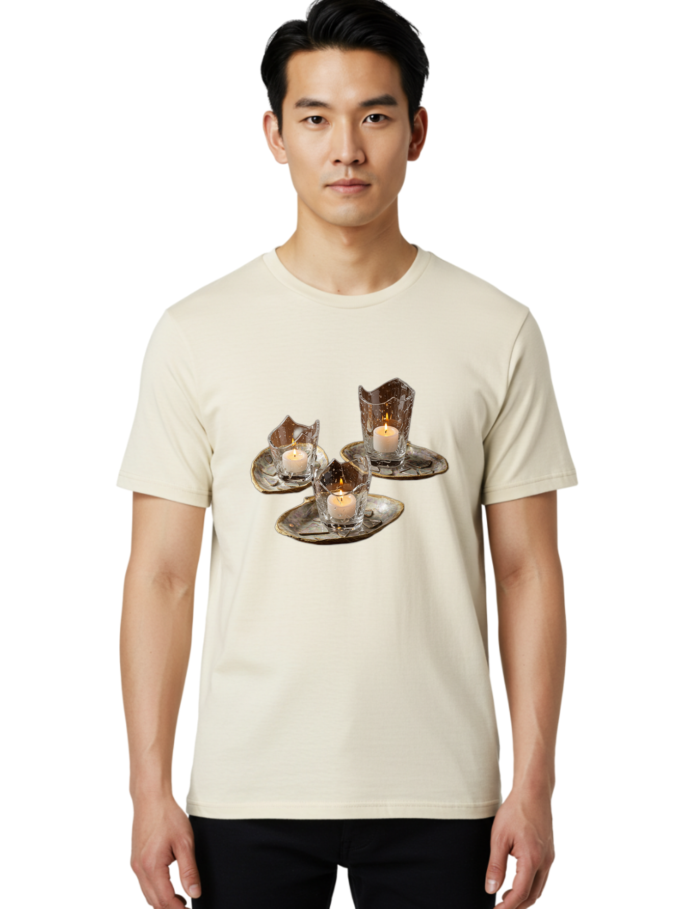 Candle-Holders-With-Tea-Lights Men'S Graphic Tee, 100% Cotton, Comfortable Casual Summer Wear, Machine Washable, Vintage Camera, Old Camera, Antique Camera, Black Camera, Classic Photography, Photography Equipment, Nostalgic Device, Bag253