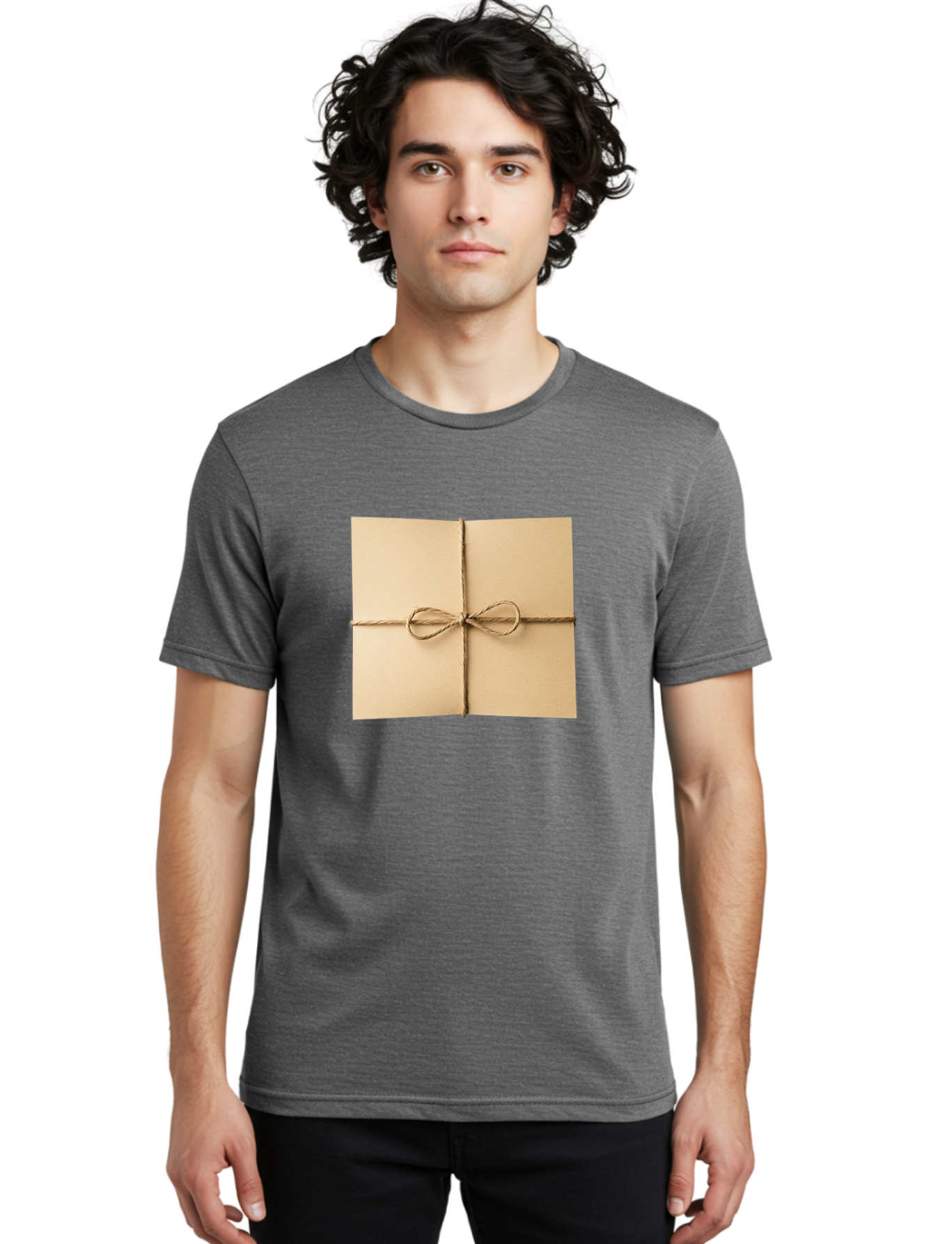 Card-With-Twine Men'S Graphic Tee, 100% Cotton, Comfortable Casual Summer Wear, Machine Washable, Vintage Camera, Old Camera, Antique Camera, Black Camera, Classic Photography, Photography Equipment, Nostalgic Device, Film Camera, Camera Art Bag259