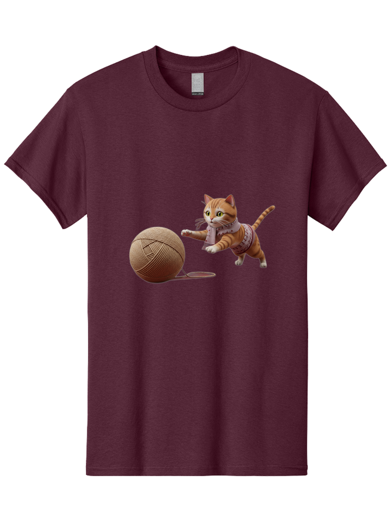 Cat-Playing-With-Yarn-Ball Men'S Graphic Tee, 100% Cotton, Comfortable Casual Summer Wear, Machine Washable, Vintage Camera, Old Camera, Antique Camera, Black Camera, Classic Photography, Photography Equipment, Nostalgic Device, Film Camera, Bag264