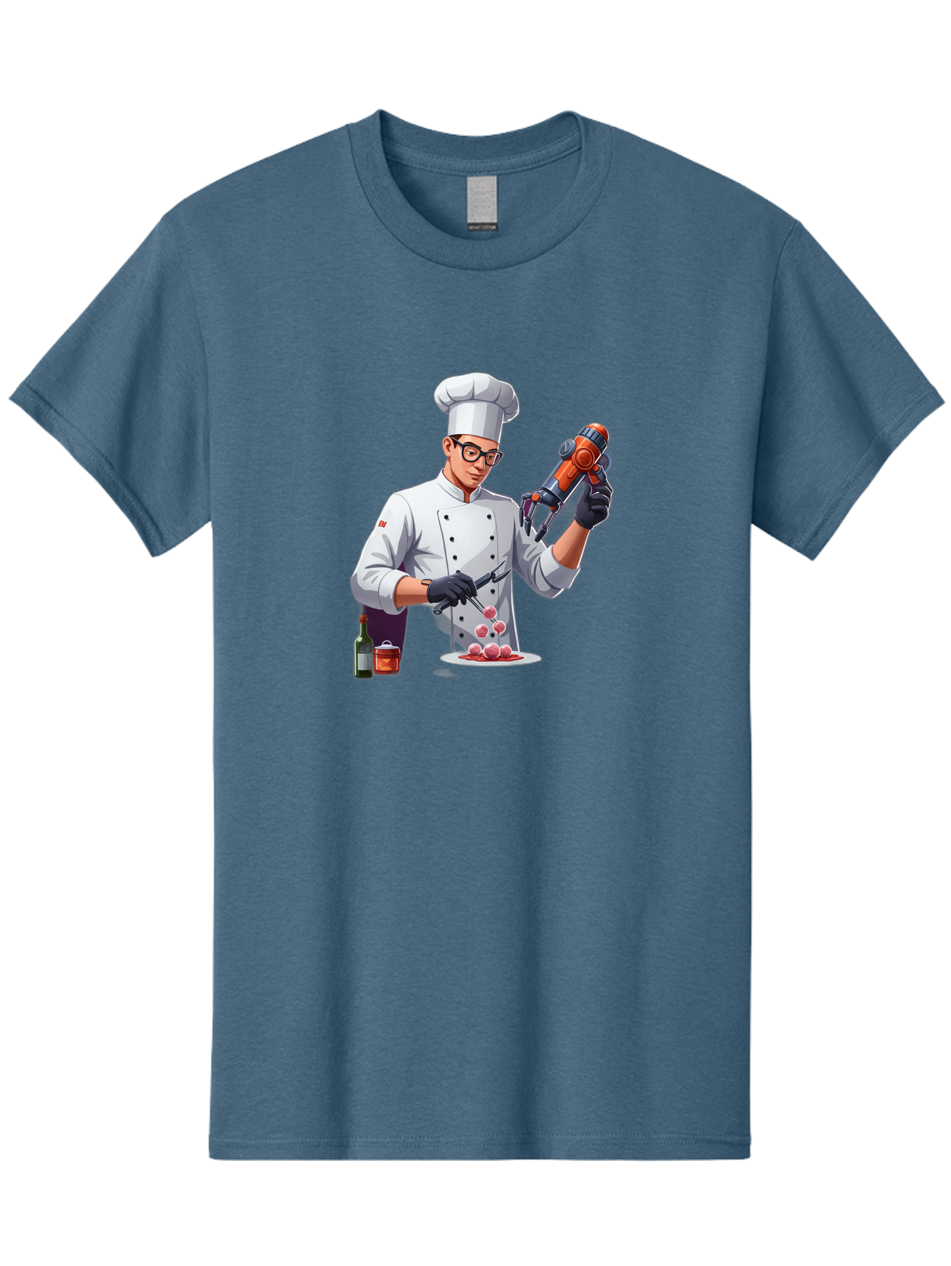 Chef-With-Meatball-Gun Men'S Graphic Tee, 100% Cotton, Comfortable Casual Summer Wear, Machine Washable, Vintage Camera, Old Camera, Antique Camera, Black Camera, Classic Photography, Photography Equipment, Nostalgic Device, Film Camera, Bag278