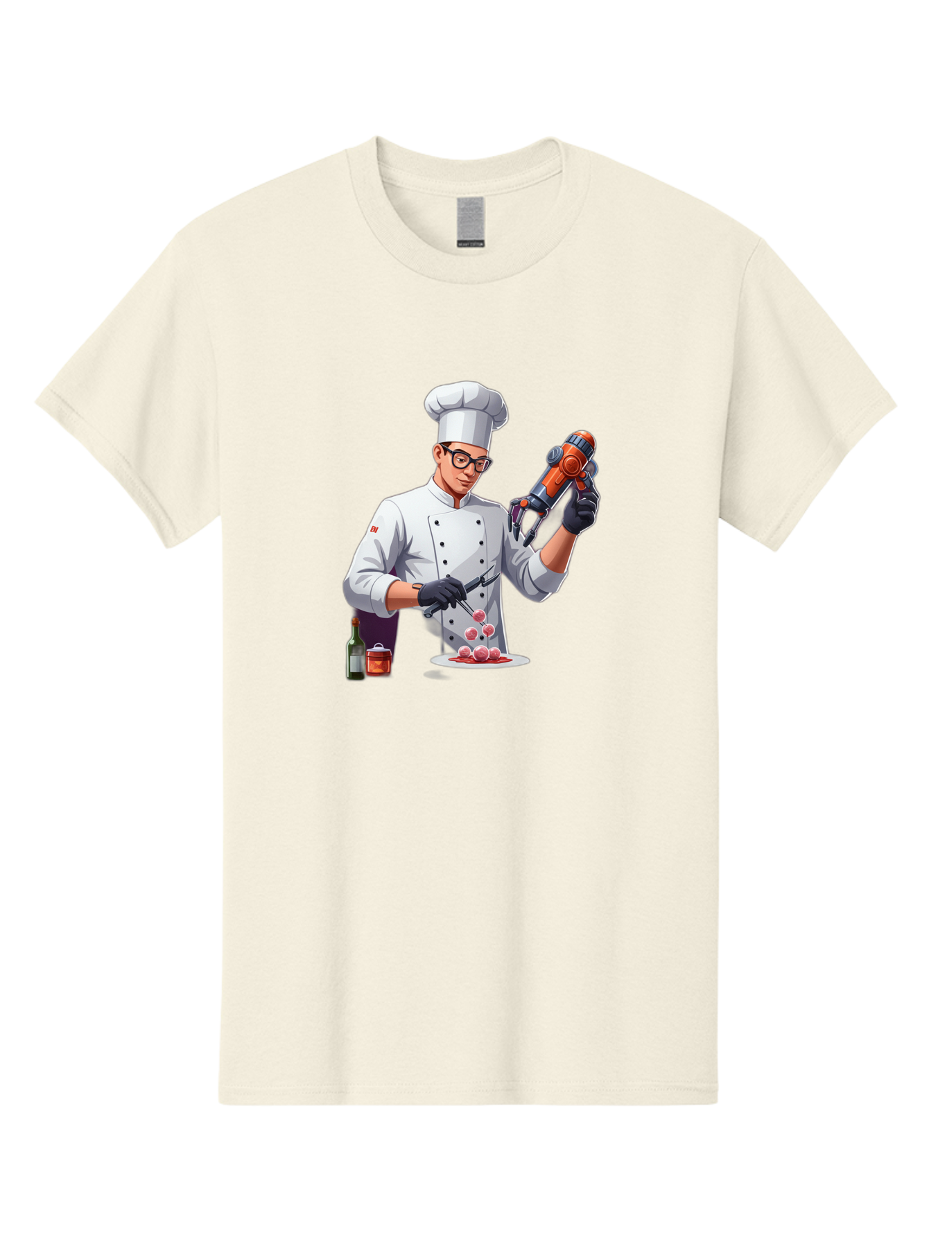 Chef-With-Meatball-Gun Men'S Graphic Tee, 100% Cotton, Comfortable Casual Summer Wear, Machine Washable, Vintage Camera, Old Camera, Antique Camera, Black Camera, Classic Photography, Photography Equipment, Nostalgic Device, Film Camera, Bag278