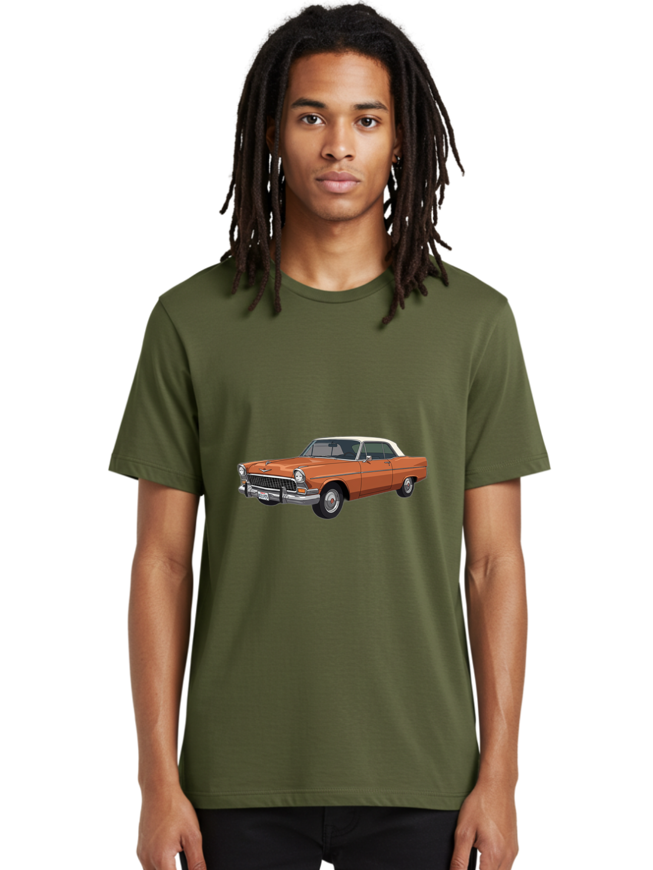 Chevrolet-Bel-Air Men'S Graphic Tee, 100% Cotton, Comfortable Casual Summer Wear, Machine Washable, Vintage Camera, Old Camera, Antique Camera, Black Camera, Classic Photography, Photography Equipment, Nostalgic Device, Film Camera, Camera Art Bag280