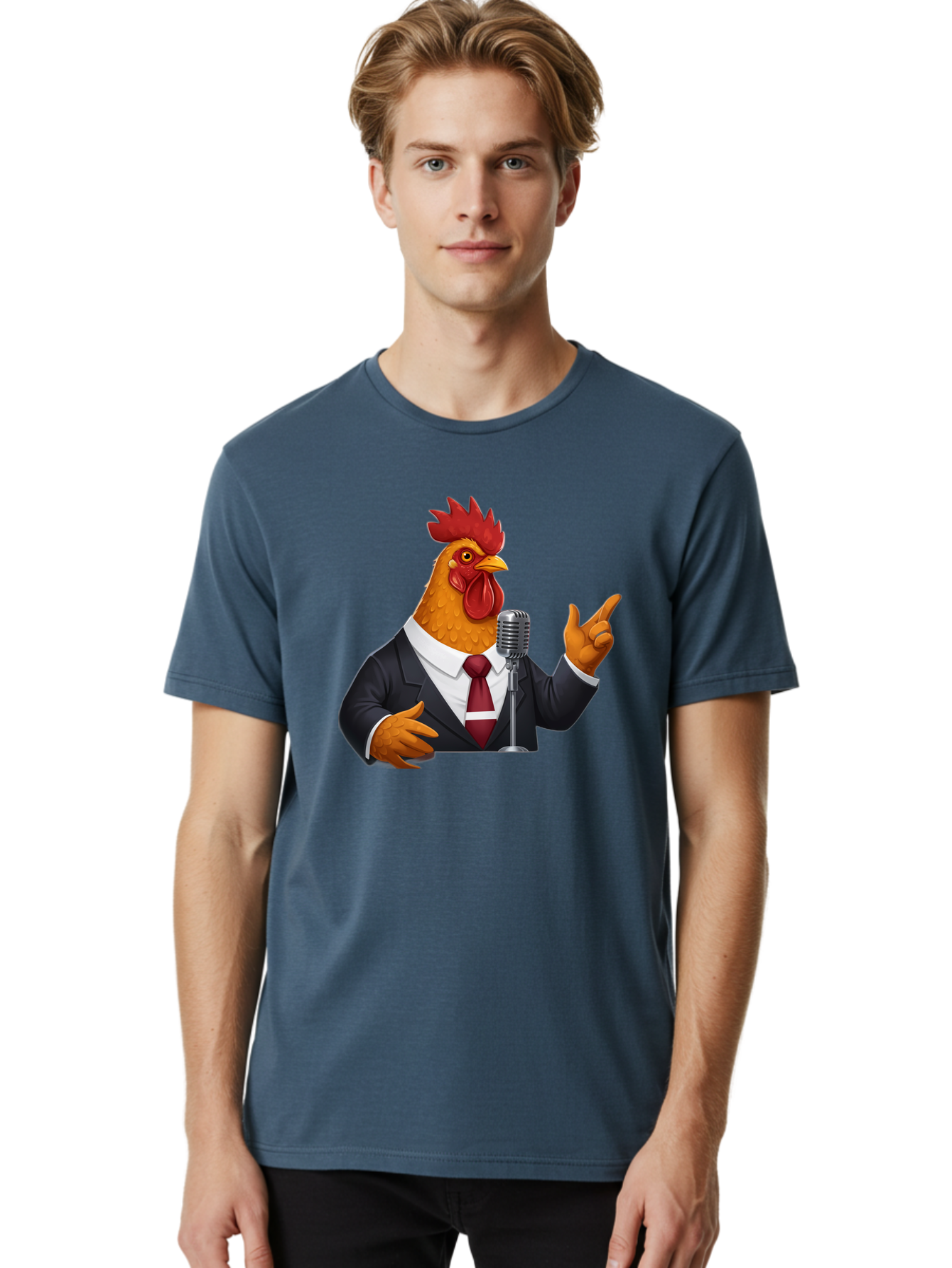 Chicken-In-Suit Men'S Graphic Tee, 100% Cotton, Comfortable Casual Summer Wear, Machine Washable, Vintage Camera, Old Camera, Antique Camera, Black Camera, Classic Photography, Photography Equipment, Nostalgic Device, Film Camera, Camera Art Bag282
