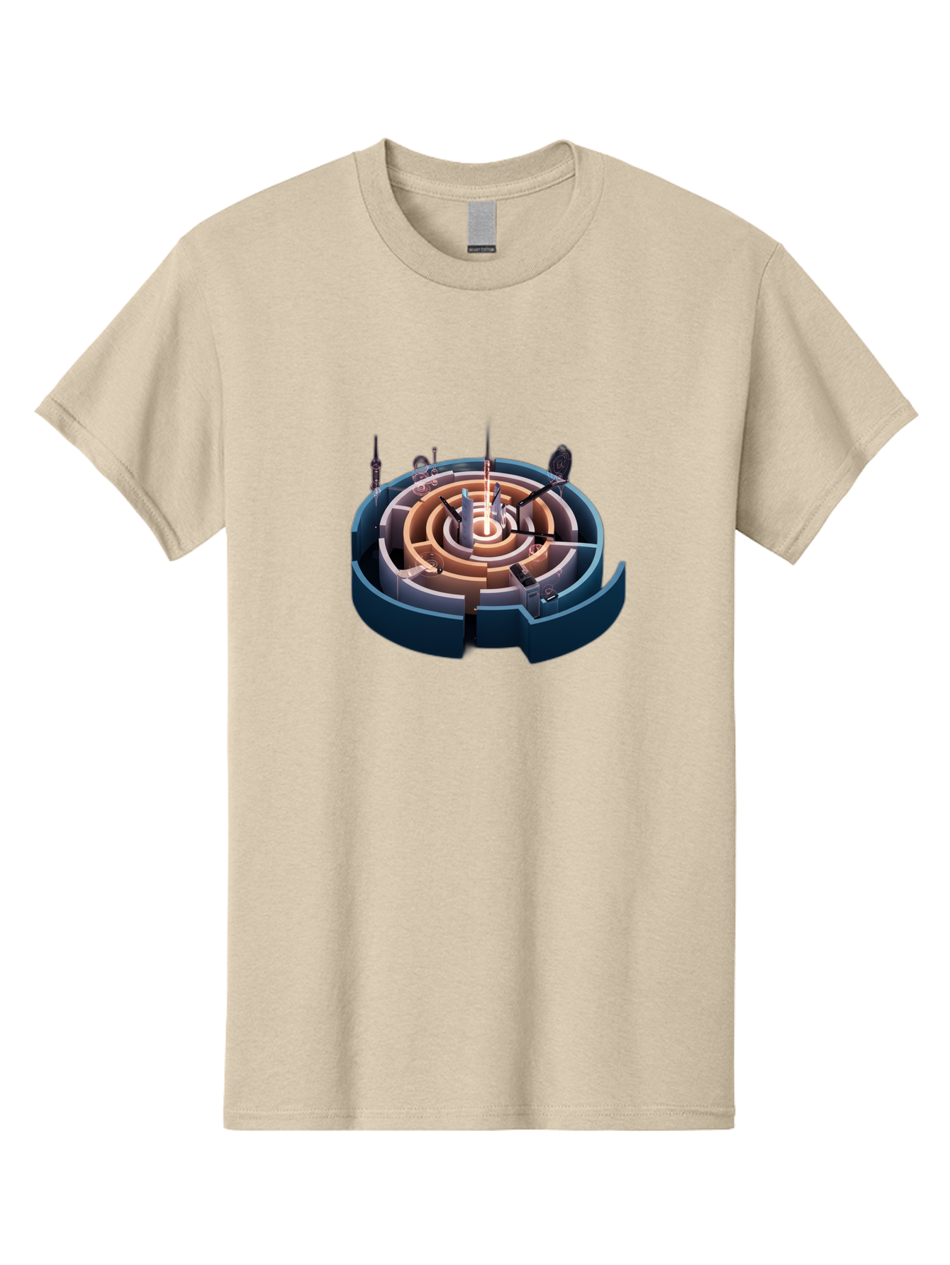 Circular-Labyrinth Men'S Graphic Tee, 100% Cotton, Comfortable Casual Summer Wear, Machine Washable, Vintage Camera, Old Camera, Antique Camera, Black Camera, Classic Photography, Photography Equipment, Nostalgic Device, Film Camera, Bag294
