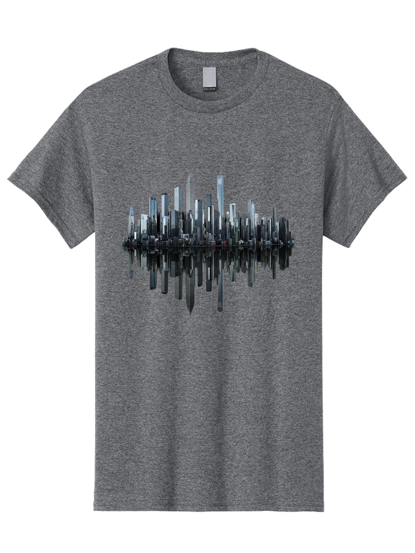 City-Skyline-Sound-Wave Men'S Graphic Tee, 100% Cotton, Comfortable Casual Summer Wear, Machine Washable, Vintage Camera, Old Camera, Antique Camera, Black Camera, Classic Photography, Photography Equipment, Nostalgic Device, Film Camera, Bag297