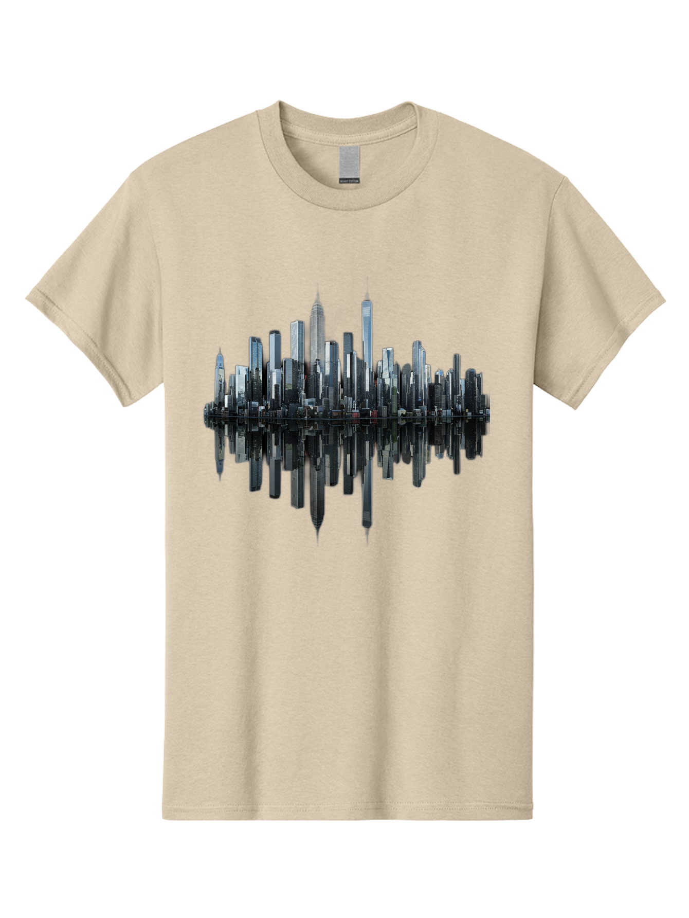 City-Skyline-Sound-Wave Men'S Graphic Tee, 100% Cotton, Comfortable Casual Summer Wear, Machine Washable, Vintage Camera, Old Camera, Antique Camera, Black Camera, Classic Photography, Photography Equipment, Nostalgic Device, Film Camera, Bag297