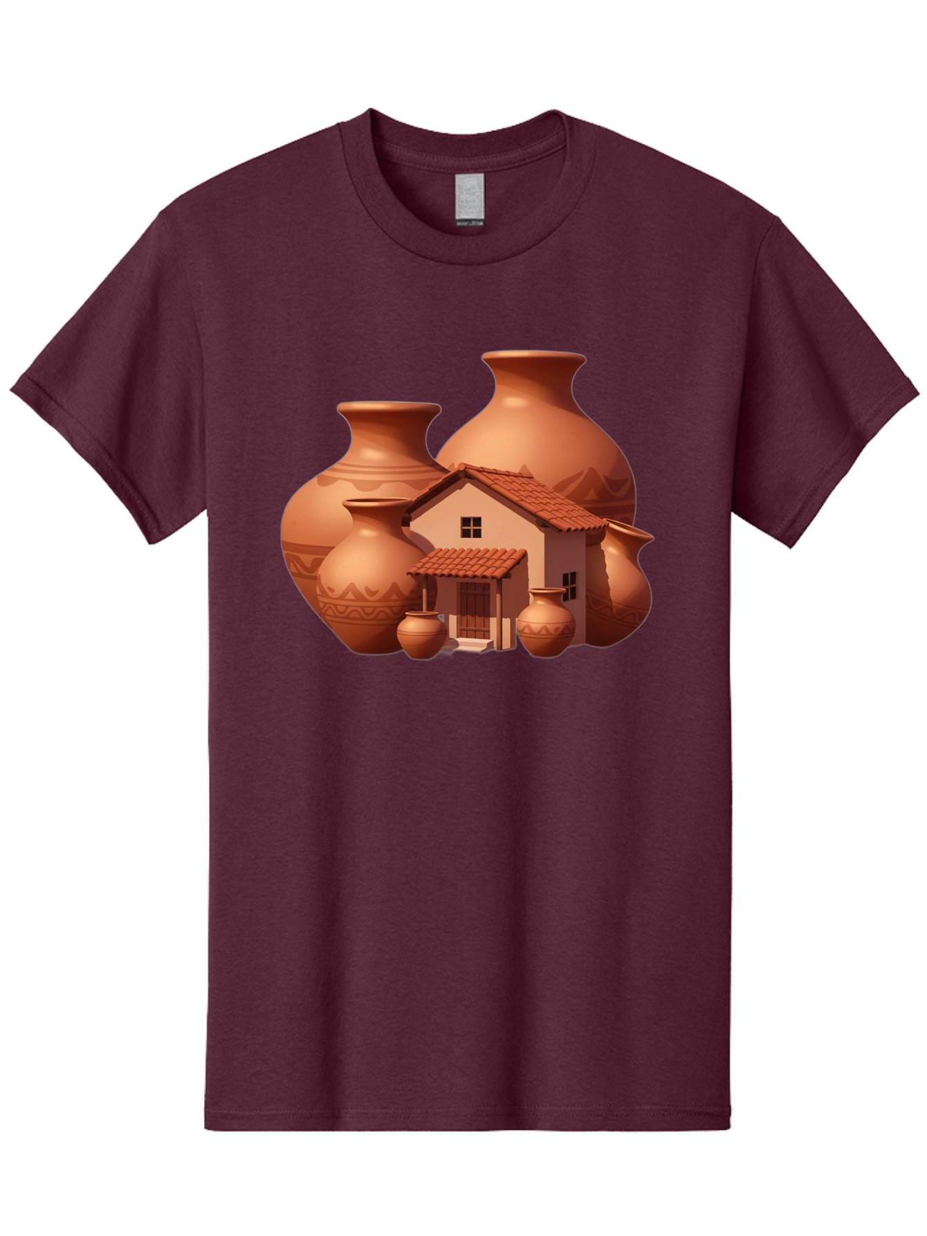Clay-House-And-Pots Men'S Graphic Tee, 100% Cotton, Comfortable Casual Summer Wear, Machine Washable, Vintage Camera, Old Camera, Antique Camera, Black Camera, Classic Photography, Photography Equipment, Nostalgic Device, Film Camera, Bag300