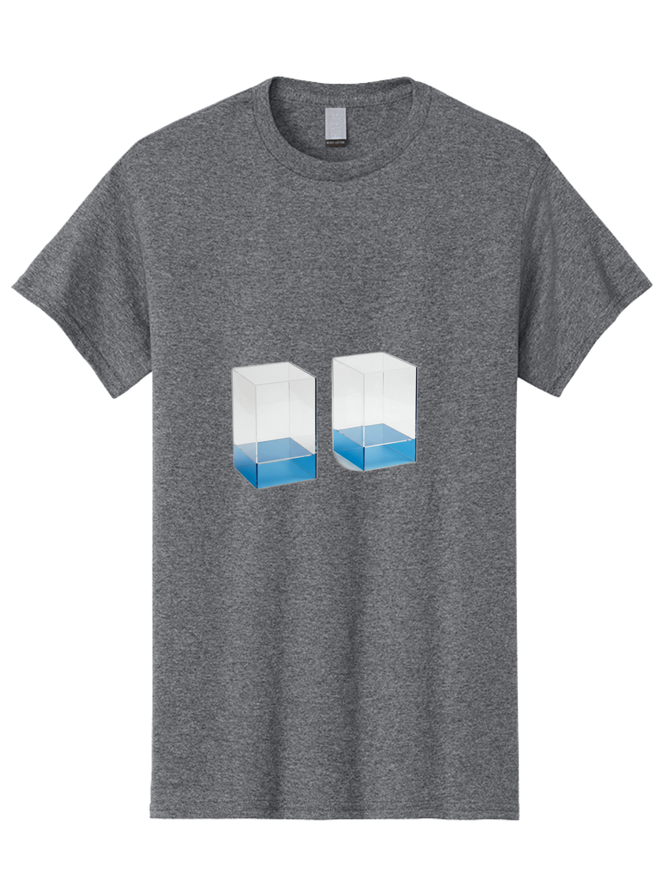 Clear-Boxes-With-Blue-Liquid Men'S Graphic Tee, 100% Cotton, Comfortable Casual Summer Wear, Machine Washable, Vintage Camera, Old Camera, Antique Camera, Black Camera, Classic Photography, Photography Equipment, Nostalgic Device, Film Camera, Bag302