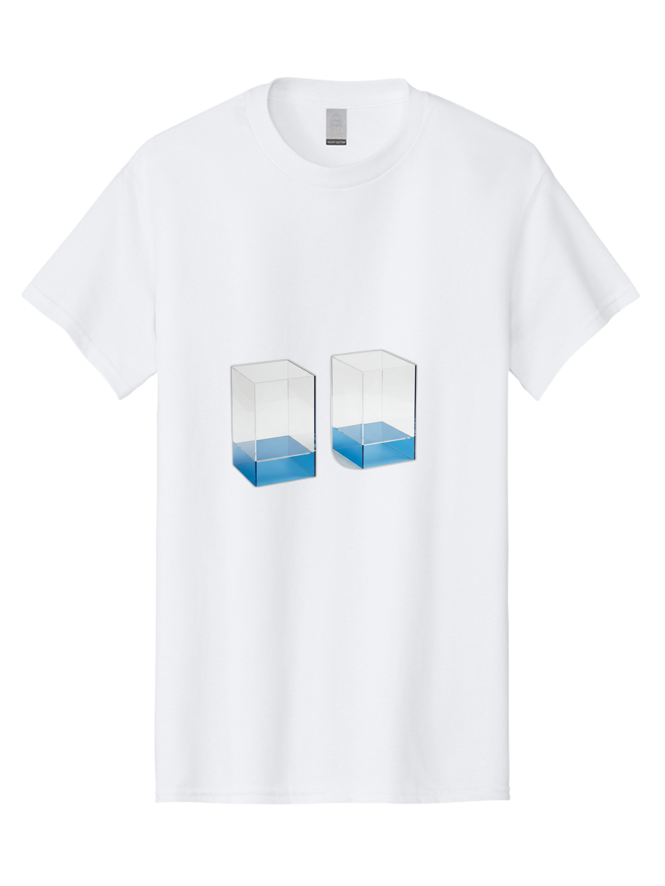 Clear-Boxes-With-Blue-Liquid Men'S Graphic Tee, 100% Cotton, Comfortable Casual Summer Wear, Machine Washable, Vintage Camera, Old Camera, Antique Camera, Black Camera, Classic Photography, Photography Equipment, Nostalgic Device, Film Camera, Bag302