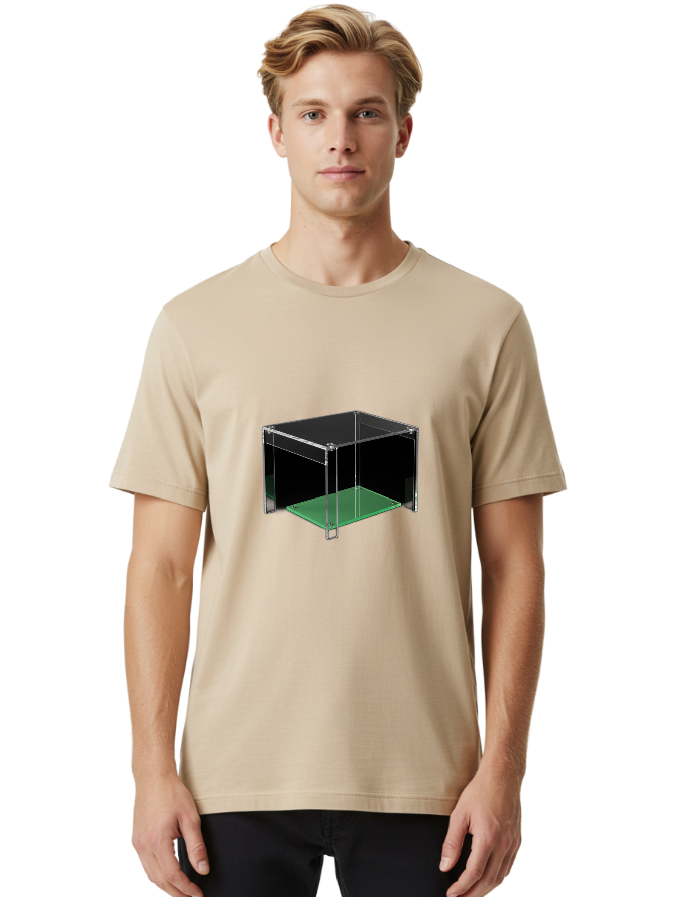 Clear-Display-Box Men'S Graphic Tee, 100% Cotton, Comfortable Casual Summer Wear, Machine Washable, Vintage Camera, Old Camera, Antique Camera, Black Camera, Classic Photography, Photography Equipment, Nostalgic Device, Film Camera, Camera Art Bag303