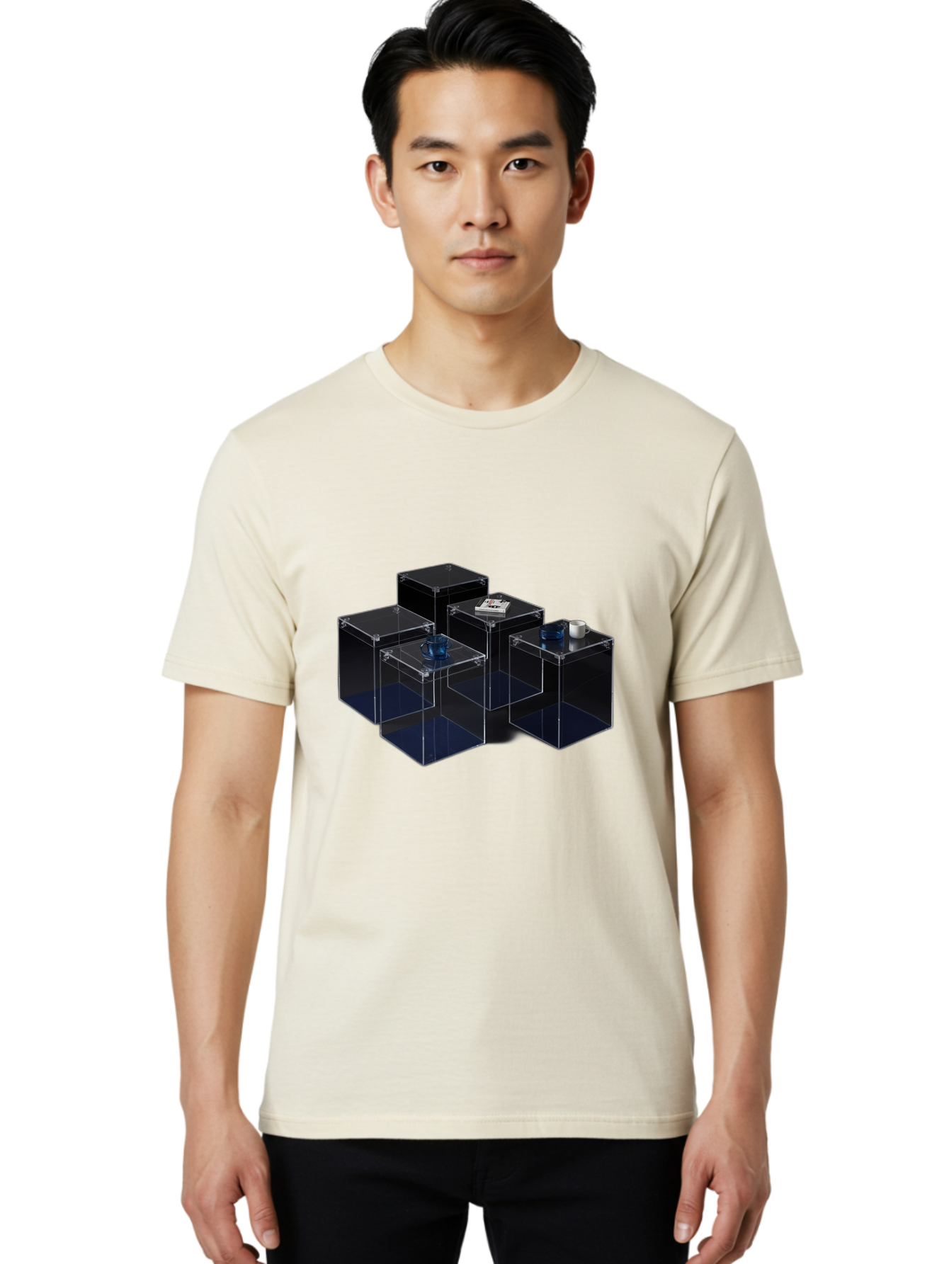 Clear-Plastic-Boxes Men'S Graphic Tee, 100% Cotton, Comfortable Casual Summer Wear, Machine Washable, Vintage Camera, Old Camera, Antique Camera, Black Camera, Classic Photography, Photography Equipment, Nostalgic Device, Film Camera, Bag304