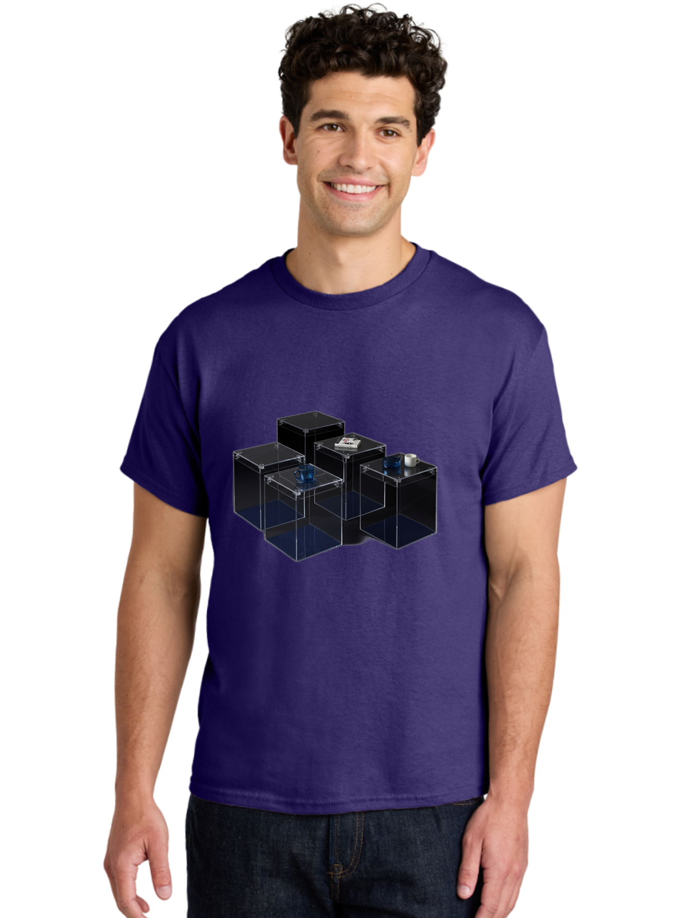 Clear-Plastic-Boxes Men'S Graphic Tee, 100% Cotton, Comfortable Casual Summer Wear, Machine Washable, Vintage Camera, Old Camera, Antique Camera, Black Camera, Classic Photography, Photography Equipment, Nostalgic Device, Film Camera, Bag304