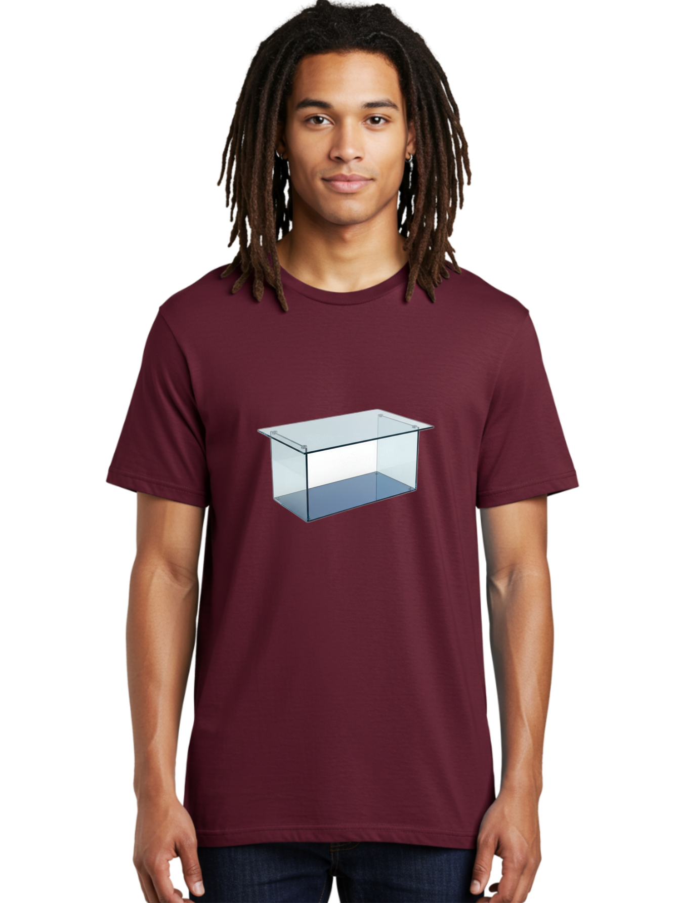 Clear-Rectangular-Aquarium Men'S Graphic Tee, 100% Cotton, Comfortable Casual Summer Wear, Machine Washable, Vintage Camera, Old Camera, Antique Camera, Black Camera, Classic Photography, Photography Equipment, Nostalgic Device, Film Camera, Bag305