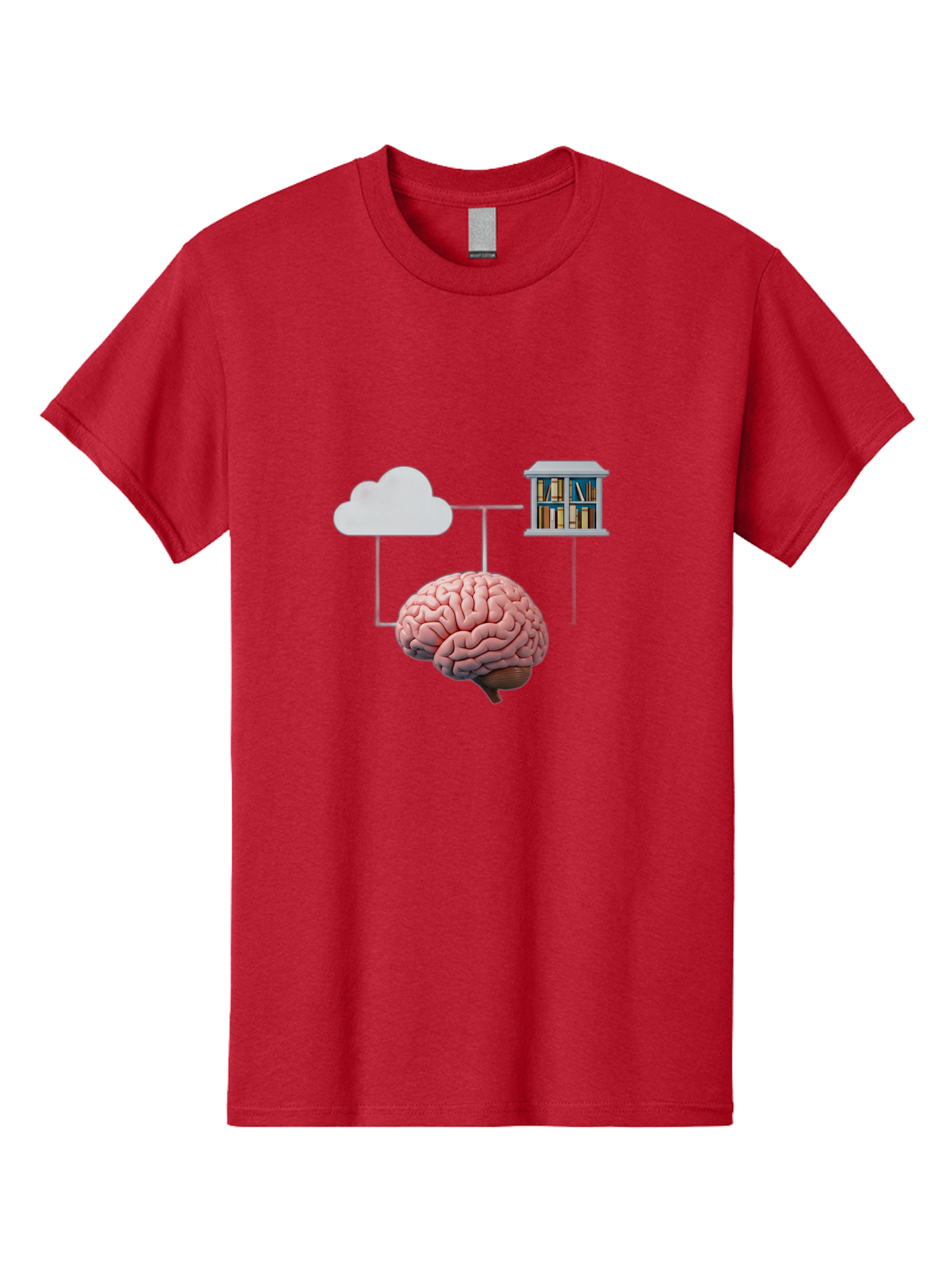 Cloud-Library-Brain Men'S Graphic Tee, 100% Cotton, Comfortable Casual Summer Wear, Machine Washable, Vintage Camera, Old Camera, Antique Camera, Black Camera, Classic Photography, Photography Equipment, Nostalgic Device, Film Camera, Bag308