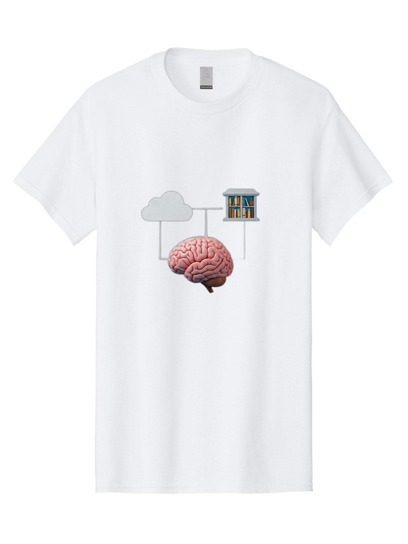 Cloud-Library-Brain Men'S Graphic Tee, 100% Cotton, Comfortable Casual Summer Wear, Machine Washable, Vintage Camera, Old Camera, Antique Camera, Black Camera, Classic Photography, Photography Equipment, Nostalgic Device, Film Camera, Bag308