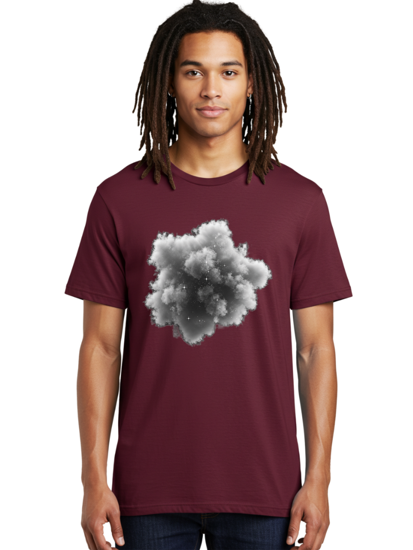 Cloud-With-Stars Men'S Graphic Tee, 100% Cotton, Comfortable Casual Summer Wear, Machine Washable, Vintage Camera, Old Camera, Antique Camera, Black Camera, Classic Photography, Photography Equipment, Nostalgic Device, Film Camera, Camera Art Bag309