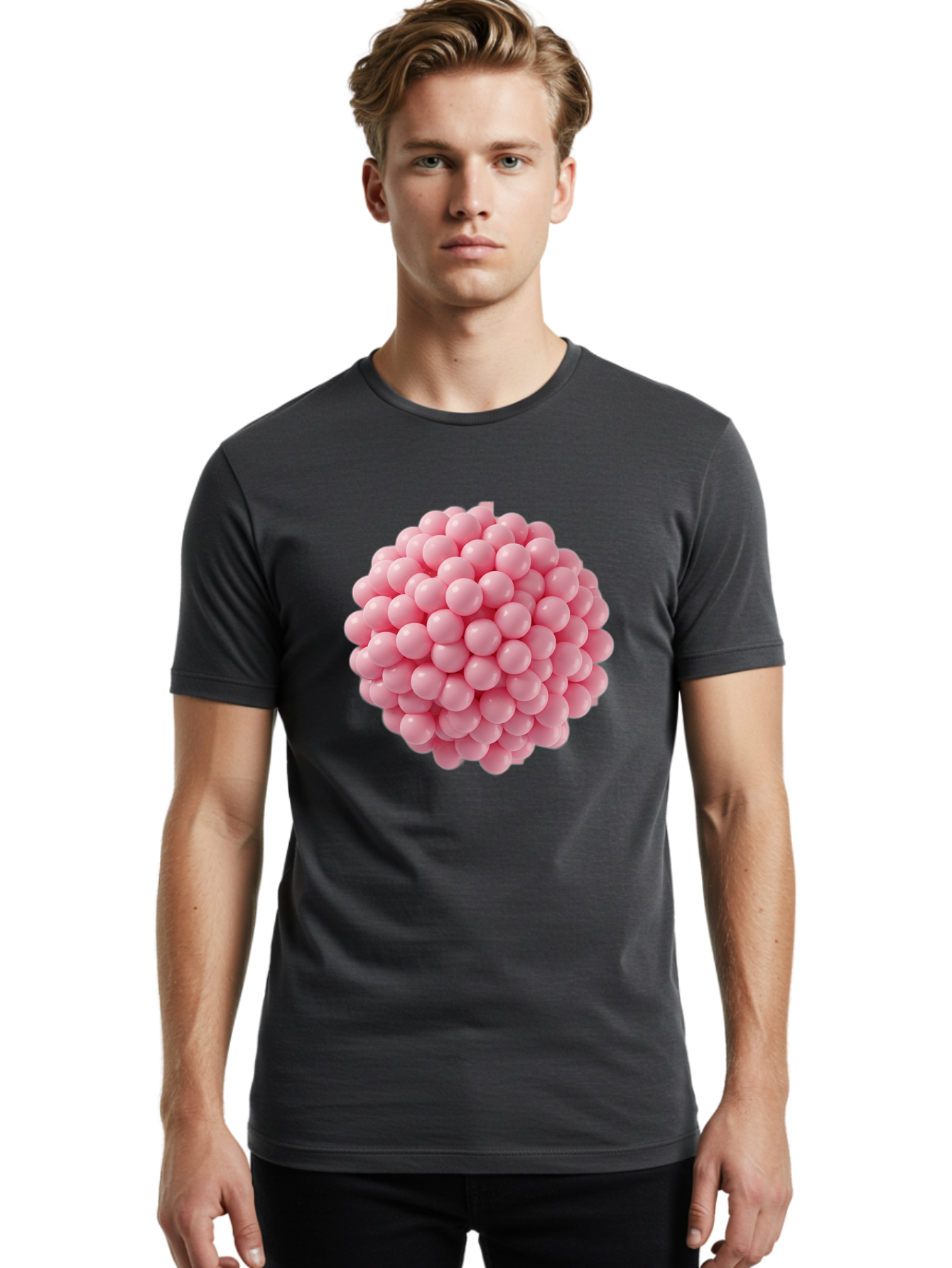Cluster-Of-Pink-Spheres Men'S Graphic Tee, 100% Cotton, Comfortable Casual Summer Wear, Machine Washable, Vintage Camera, Old Camera, Antique Camera, Black Camera, Classic Photography, Photography Equipment, Nostalgic Device, Film Camera, Bag310