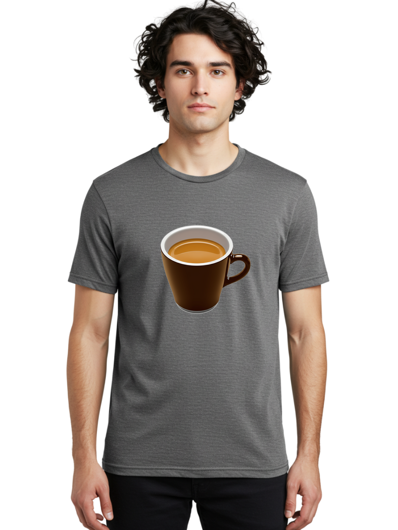 Coffee-Mug Men'S Graphic Tee, 100% Cotton, Comfortable Casual Summer Wear, Machine Washable, Vintage Camera, Old Camera, Antique Camera, Black Camera, Classic Photography, Photography Equipment, Nostalgic Device, Film Camera, Camera Art Bag320