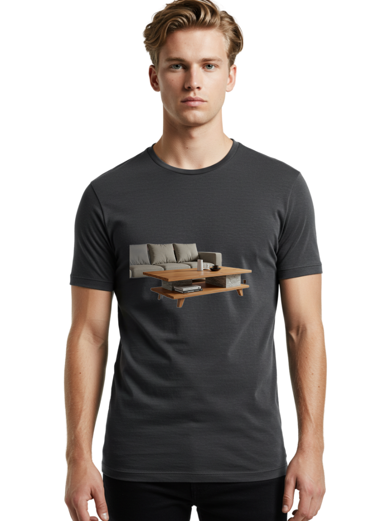 Coffee-Table-And-Couch Men'S Graphic Tee, 100% Cotton, Comfortable Casual Summer Wear, Machine Washable, Vintage Camera, Old Camera, Antique Camera, Black Camera, Classic Photography, Photography Equipment, Nostalgic Device, Film Camera, Bag321