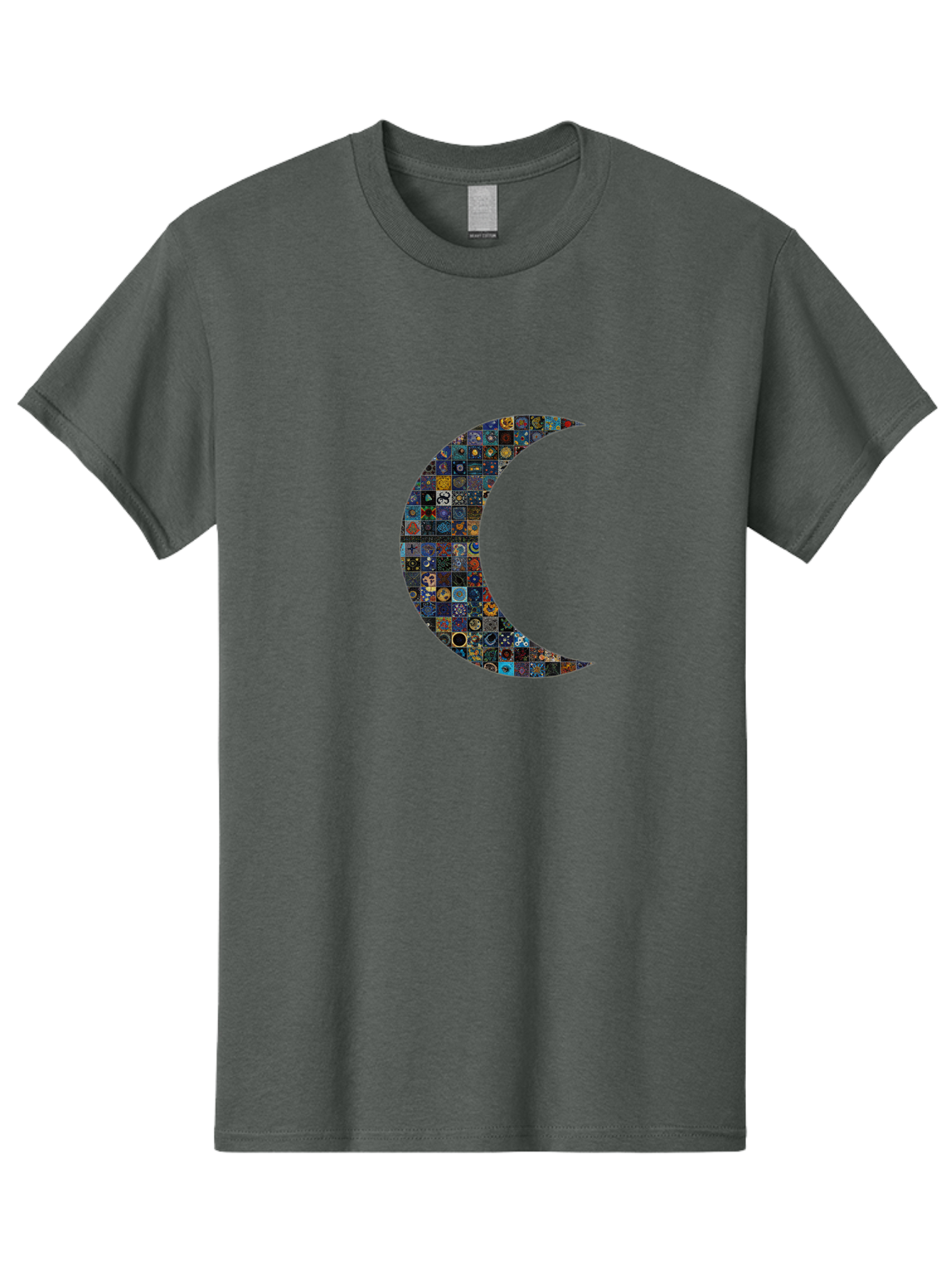 Collage-Crescent-Moon Men'S Graphic Tee, 100% Cotton, Comfortable Casual Summer Wear, Machine Washable, Vintage Camera, Old Camera, Antique Camera, Black Camera, Classic Photography, Photography Equipment, Nostalgic Device, Film Camera, Bag322