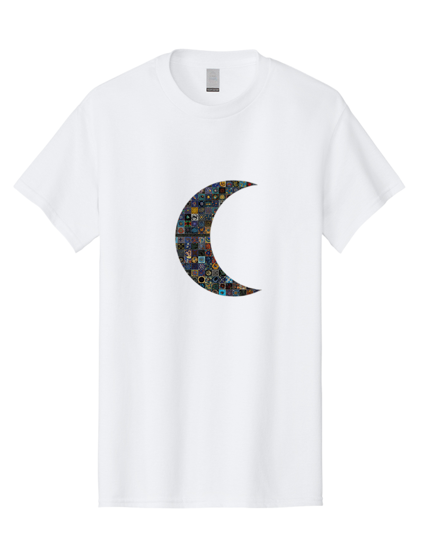 Collage-Crescent-Moon Men'S Graphic Tee, 100% Cotton, Comfortable Casual Summer Wear, Machine Washable, Vintage Camera, Old Camera, Antique Camera, Black Camera, Classic Photography, Photography Equipment, Nostalgic Device, Film Camera, Bag322