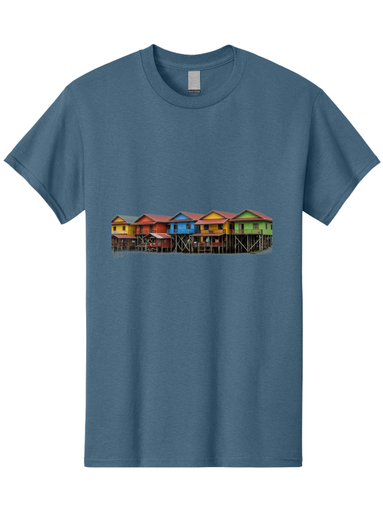 Colorful-Stilt-Houses Men'S Graphic Tee, 100% Cotton, Comfortable Casual Summer Wear, Machine Washable, Vintage Camera, Old Camera, Antique Camera, Black Camera, Classic Photography, Photography Equipment, Nostalgic Device, Film Camera, Bag325