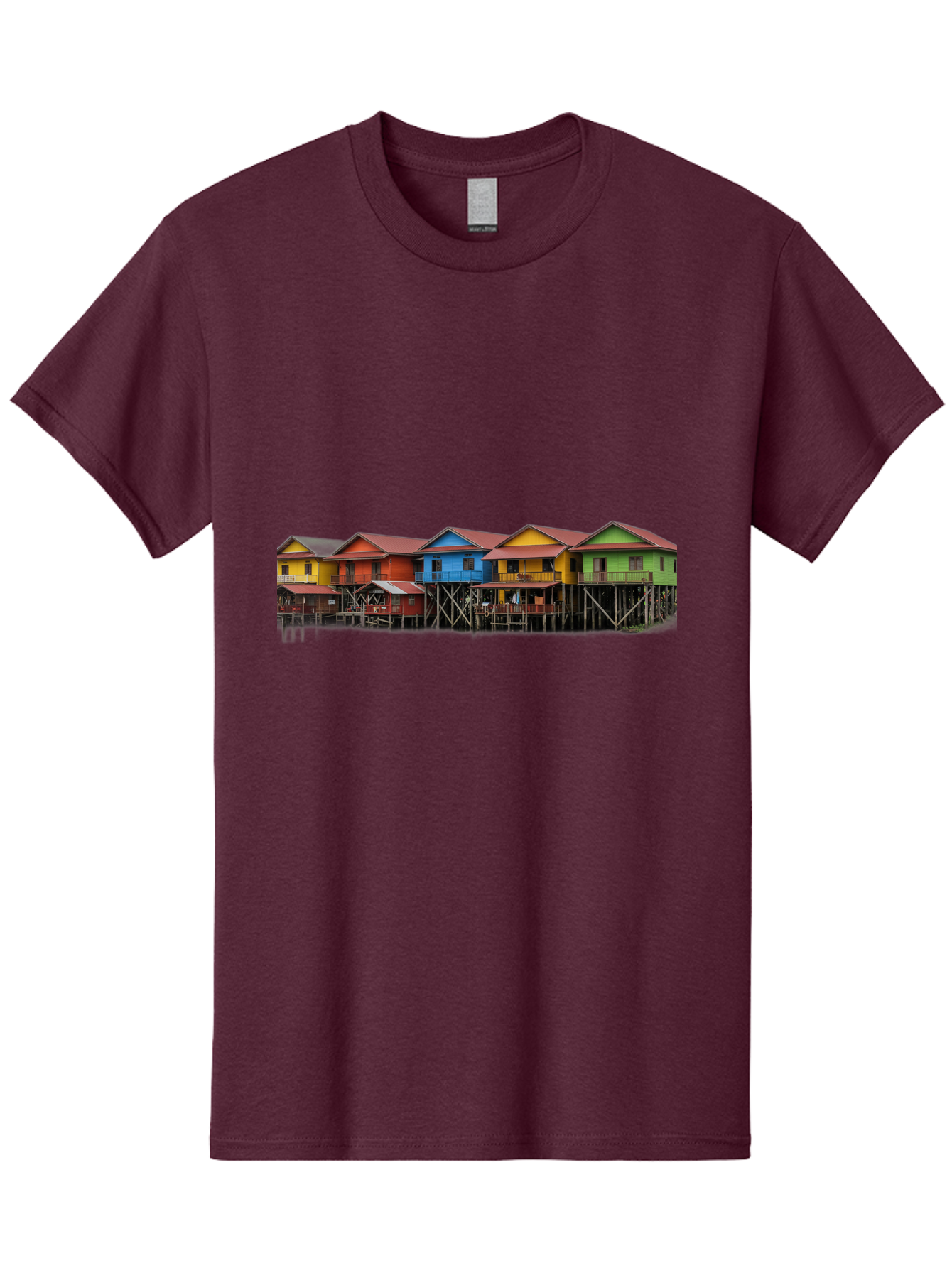 Colorful-Stilt-Houses Men'S Graphic Tee, 100% Cotton, Comfortable Casual Summer Wear, Machine Washable, Vintage Camera, Old Camera, Antique Camera, Black Camera, Classic Photography, Photography Equipment, Nostalgic Device, Film Camera, Bag325