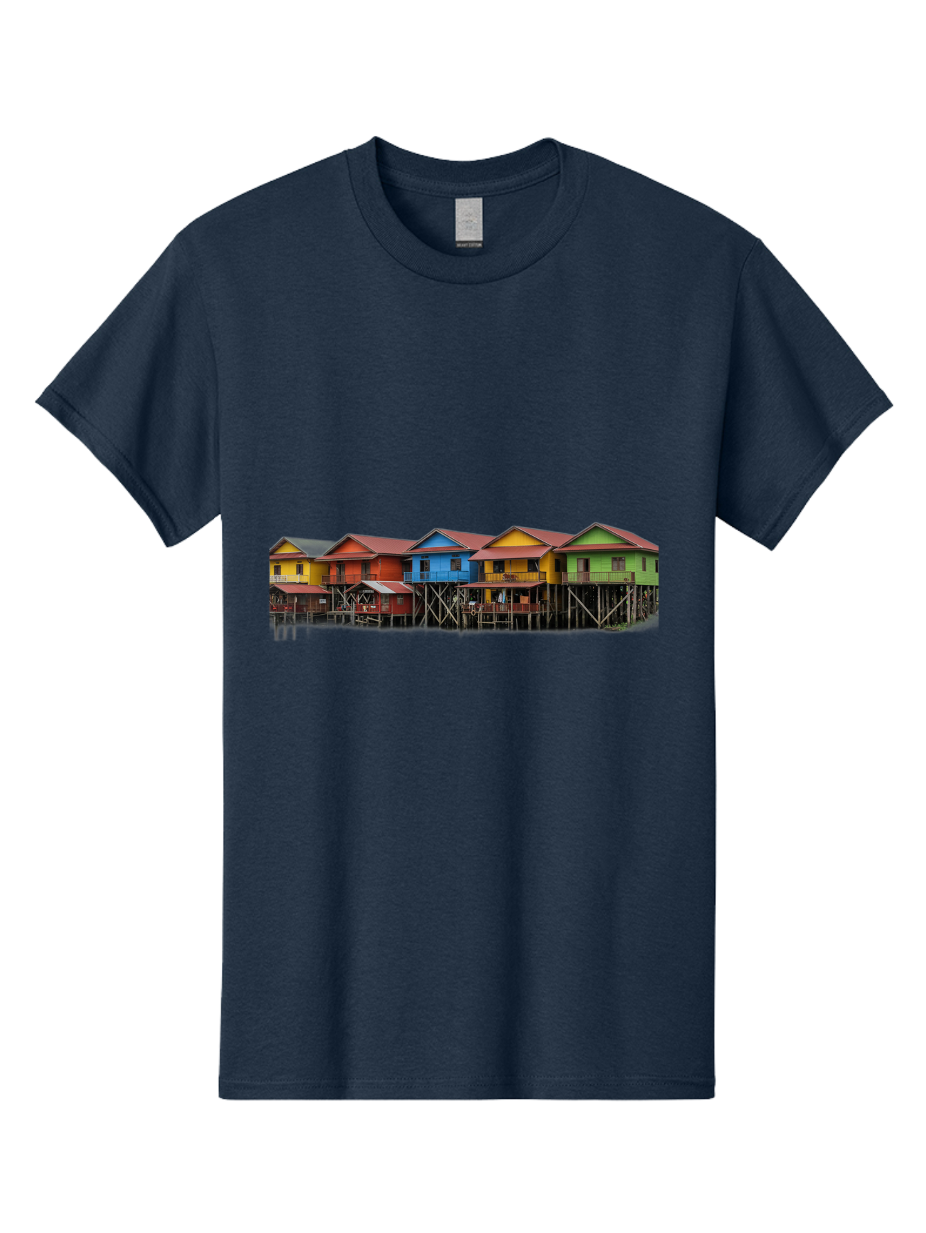 Colorful-Stilt-Houses Men'S Graphic Tee, 100% Cotton, Comfortable Casual Summer Wear, Machine Washable, Vintage Camera, Old Camera, Antique Camera, Black Camera, Classic Photography, Photography Equipment, Nostalgic Device, Film Camera, Bag325