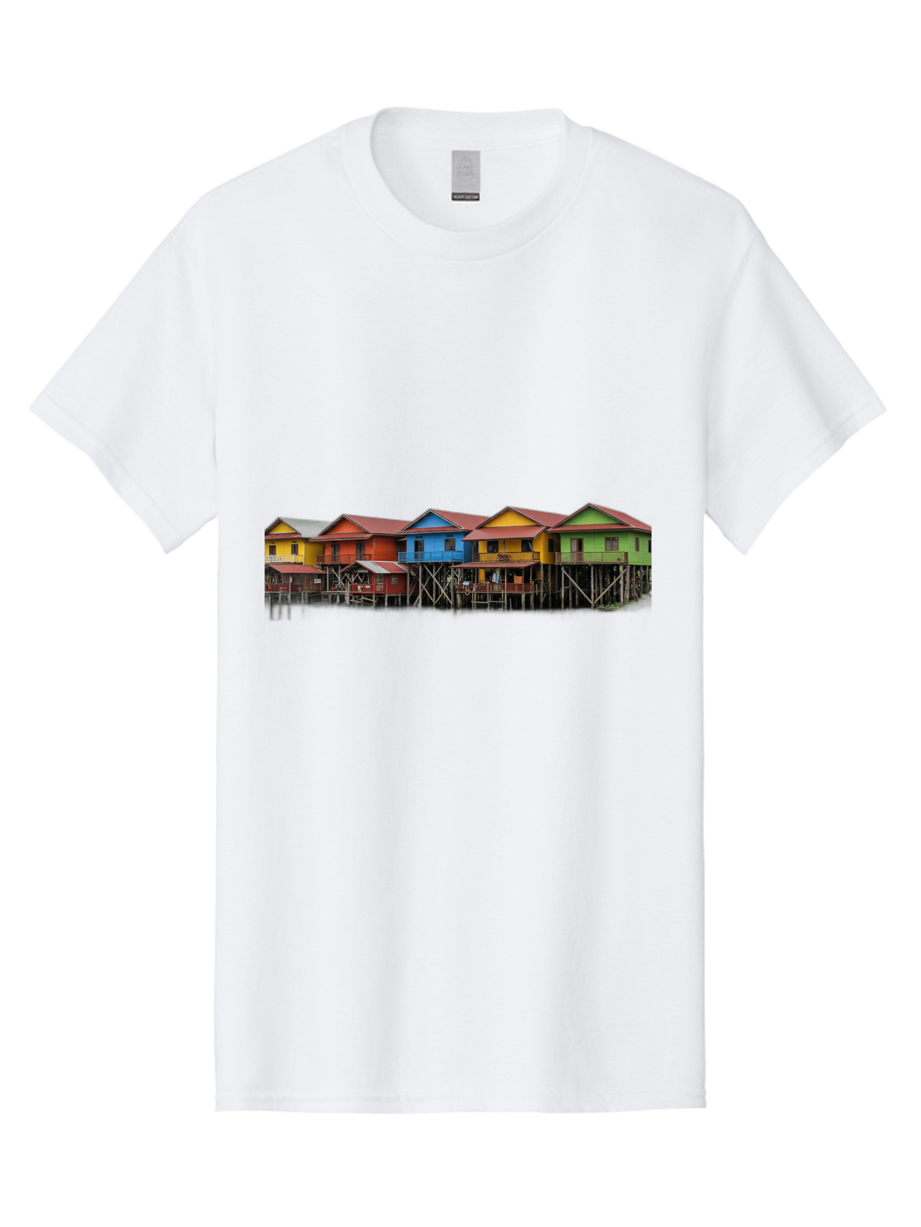 Colorful-Stilt-Houses Men'S Graphic Tee, 100% Cotton, Comfortable Casual Summer Wear, Machine Washable, Vintage Camera, Old Camera, Antique Camera, Black Camera, Classic Photography, Photography Equipment, Nostalgic Device, Film Camera, Bag325