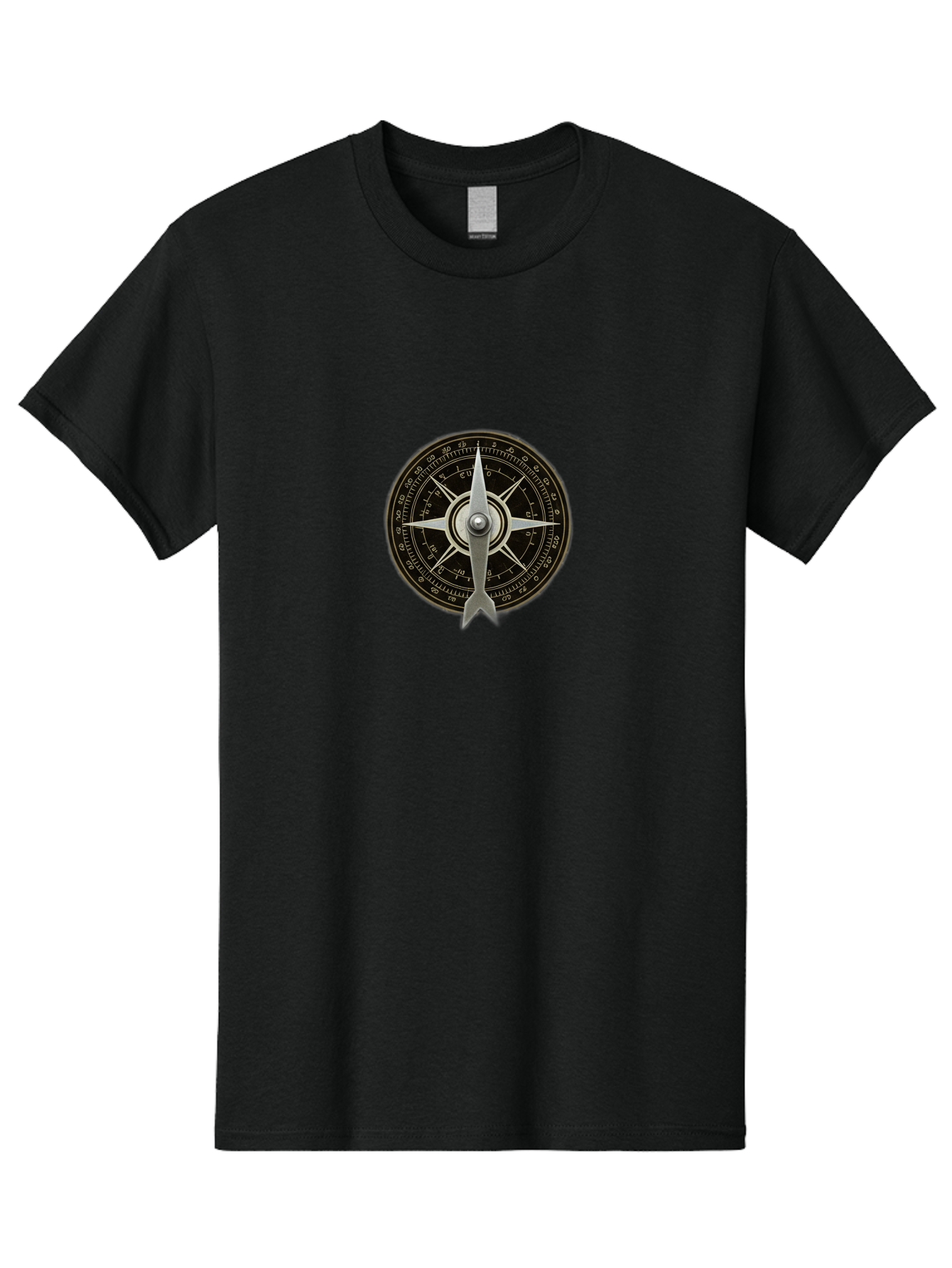 Compass-Rose Men'S Graphic Tee, 100% Cotton, Comfortable Casual Summer Wear, Machine Washable, Vintage Camera, Old Camera, Antique Camera, Black Camera, Classic Photography, Photography Equipment, Nostalgic Device, Film Camera, Camera Art Bag328