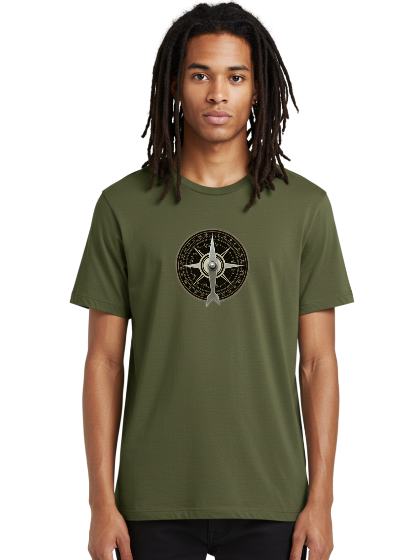 Compass-Rose Men'S Graphic Tee, 100% Cotton, Comfortable Casual Summer Wear, Machine Washable, Vintage Camera, Old Camera, Antique Camera, Black Camera, Classic Photography, Photography Equipment, Nostalgic Device, Film Camera, Camera Art Bag328