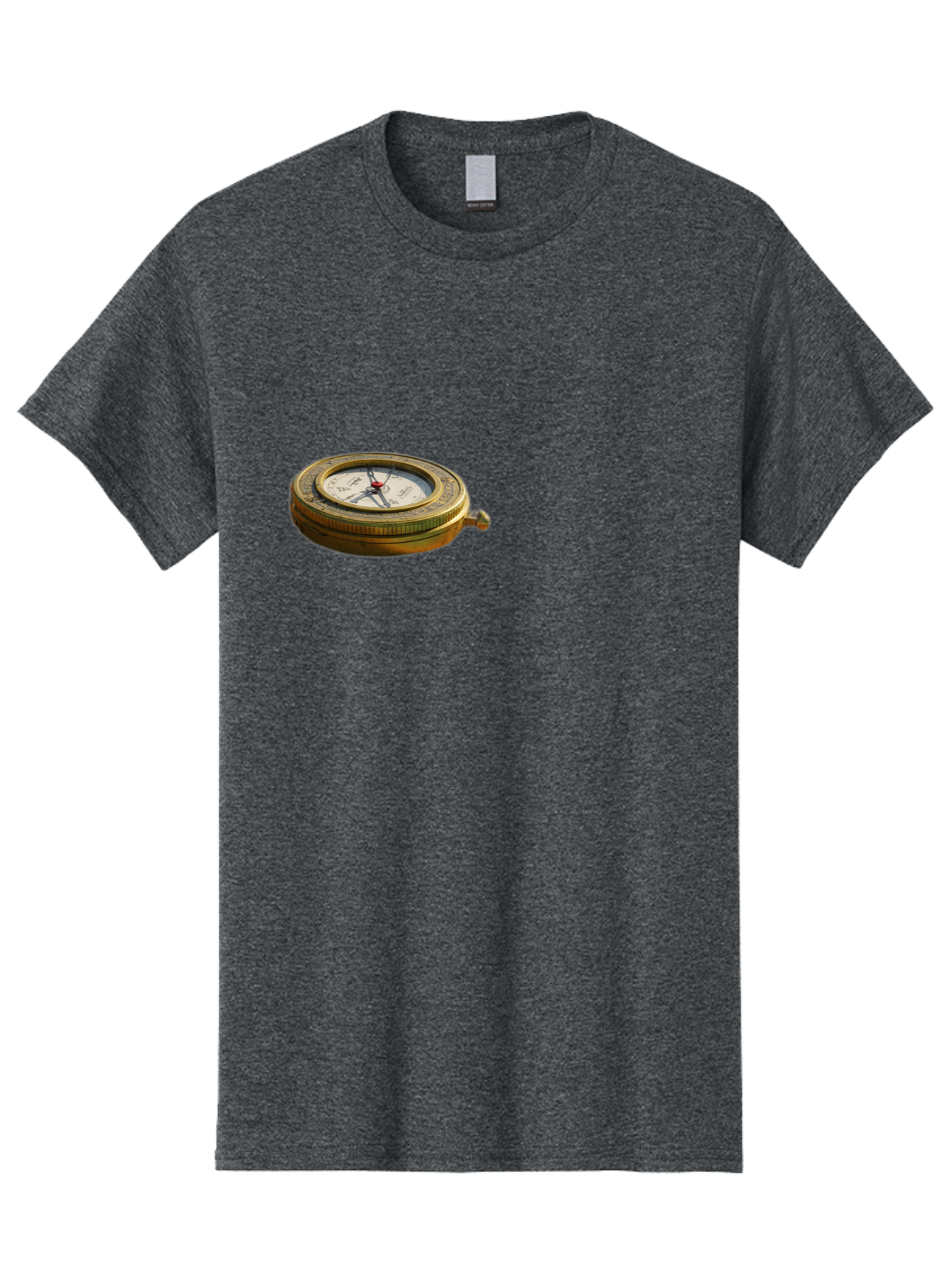Compass Men'S Graphic Tee, 100% Cotton, Comfortable Casual Summer Wear, Machine Washable, Vintage Camera, Old Camera, Antique Camera, Black Camera, Classic Photography, Photography Equipment, Nostalgic Device, Film Camera, Camera Art Bag329