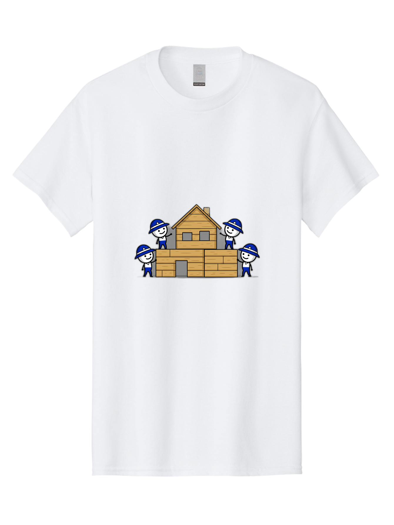 Construction-Workers-Building-House Men'S Graphic Tee, 100% Cotton, Comfortable Casual Summer Wear, Machine Washable, Vintage Camera, Old Camera, Antique Camera, Black Camera, Classic Photography, Photography Equipment, Nostalgic Device, Bag332