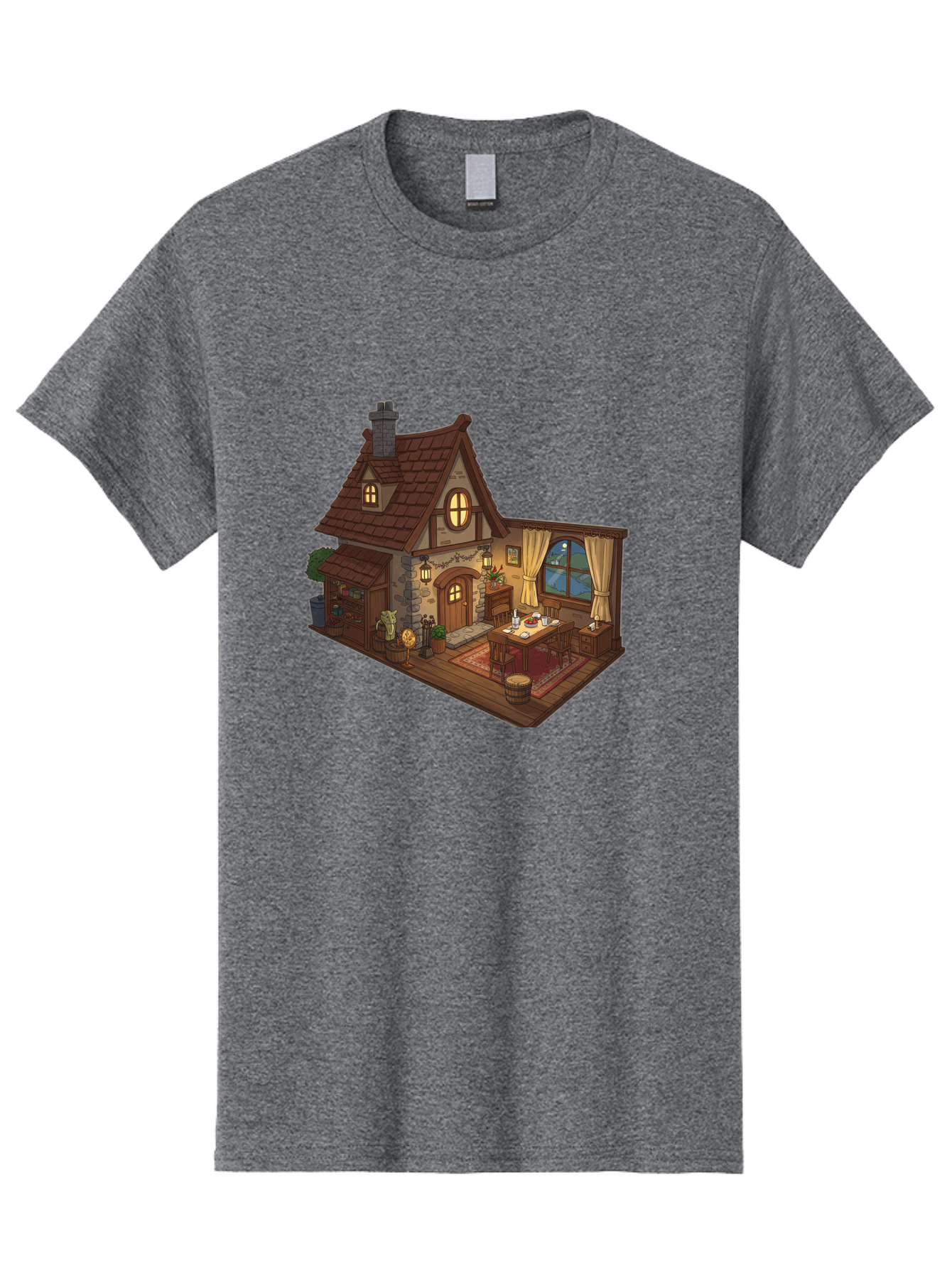 Cozy-Cottage-1 Men'S Graphic Tee, 100% Cotton, Comfortable Casual Summer Wear, Machine Washable, Vintage Camera, Old Camera, Antique Camera, Black Camera, Classic Photography, Photography Equipment, Nostalgic Device, Film Camera, Camera Art Bag350