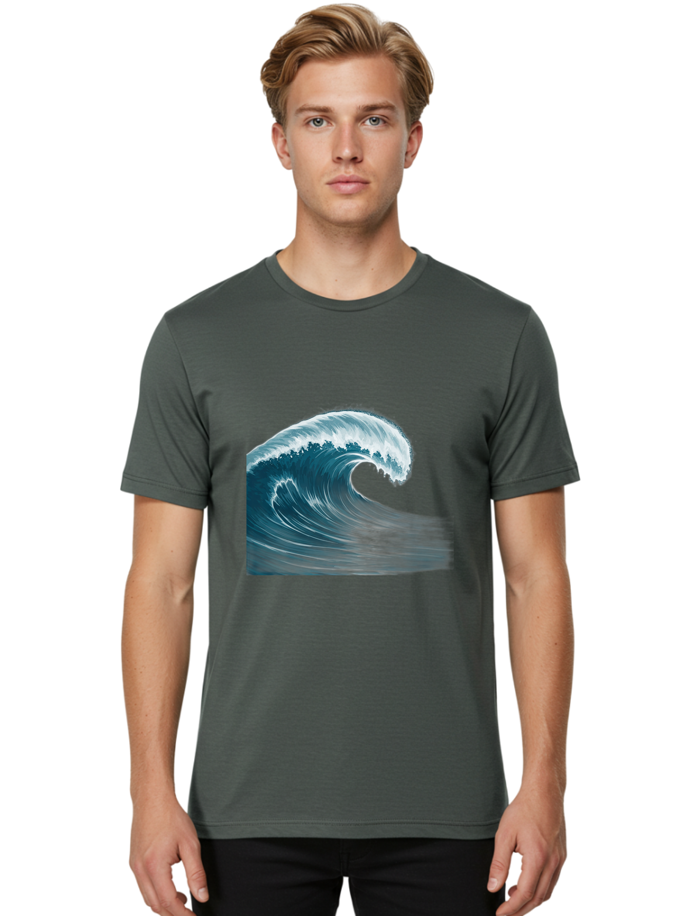 Crashing-Wave Men'S Graphic Tee, 100% Cotton, Comfortable Casual Summer Wear, Machine Washable, Vintage Camera, Old Camera, Antique Camera, Black Camera, Classic Photography, Photography Equipment, Nostalgic Device, Film Camera, Camera Art Bag356