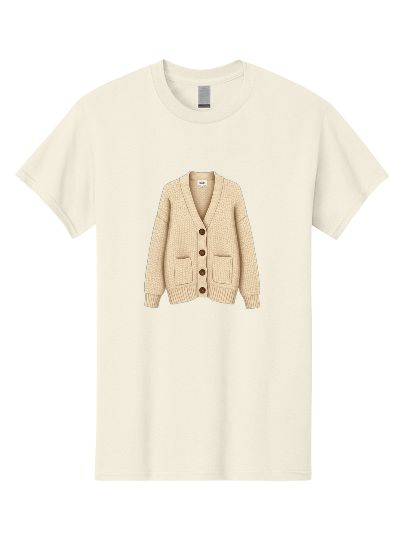 Cream-Cardigan Men'S Graphic Tee, 100% Cotton, Comfortable Casual Summer Wear, Machine Washable, Vintage Camera, Old Camera, Antique Camera, Black Camera, Classic Photography, Photography Equipment, Nostalgic Device, Film Camera, Camera Art Bag357