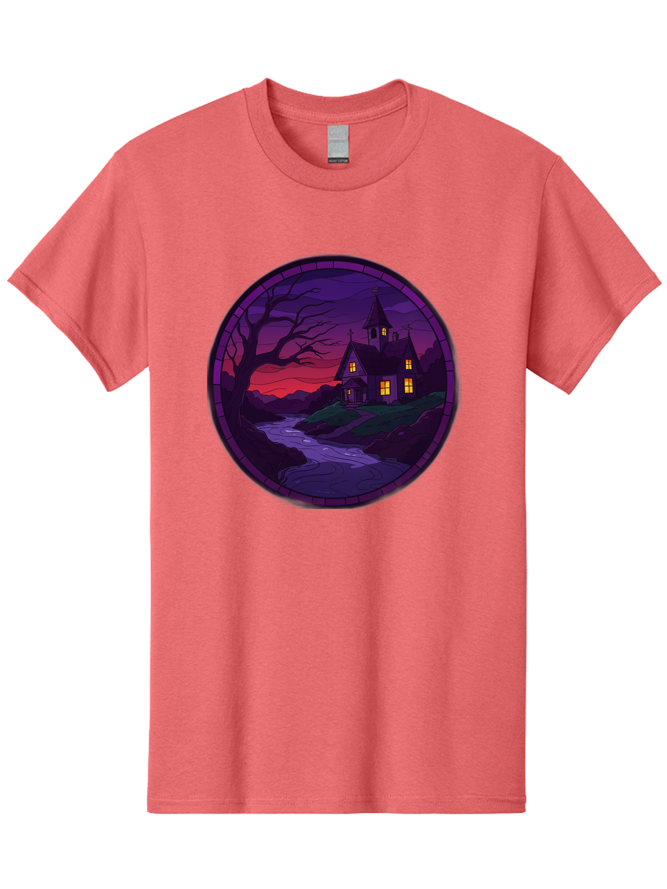 Creepy-Church-By-River Men'S Graphic Tee, 100% Cotton, Comfortable Casual Summer Wear, Machine Washable, Vintage Camera, Old Camera, Antique Camera, Black Camera, Classic Photography, Photography Equipment, Nostalgic Device, Film Camera, Bag358