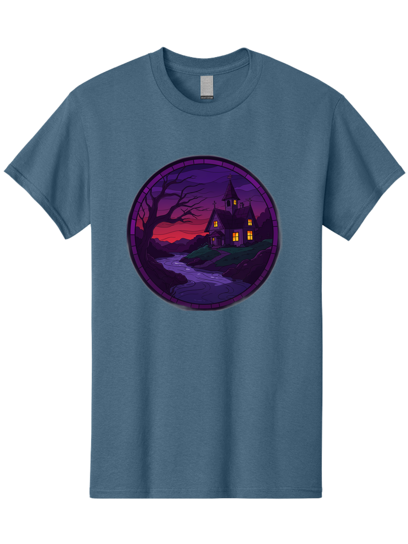 Creepy-Church-By-River Men'S Graphic Tee, 100% Cotton, Comfortable Casual Summer Wear, Machine Washable, Vintage Camera, Old Camera, Antique Camera, Black Camera, Classic Photography, Photography Equipment, Nostalgic Device, Film Camera, Bag358