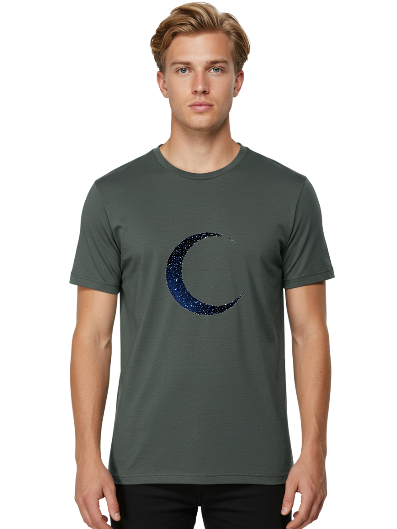 Crescent-Moon-1 Men'S Graphic Tee, 100% Cotton, Comfortable Casual Summer Wear, Machine Washable, Vintage Camera, Old Camera, Antique Camera, Black Camera, Classic Photography, Photography Equipment, Nostalgic Device, Film Camera, Camera Art Bag360