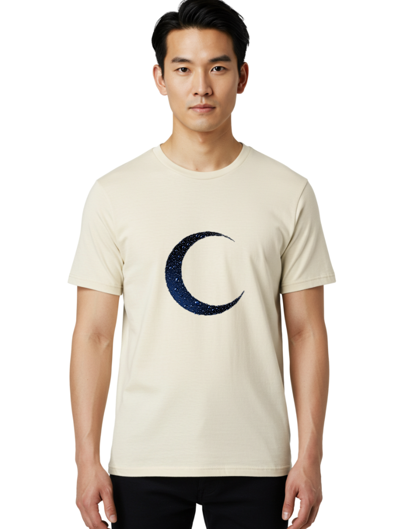 Crescent-Moon-1 Men'S Graphic Tee, 100% Cotton, Comfortable Casual Summer Wear, Machine Washable, Vintage Camera, Old Camera, Antique Camera, Black Camera, Classic Photography, Photography Equipment, Nostalgic Device, Film Camera, Camera Art Bag360