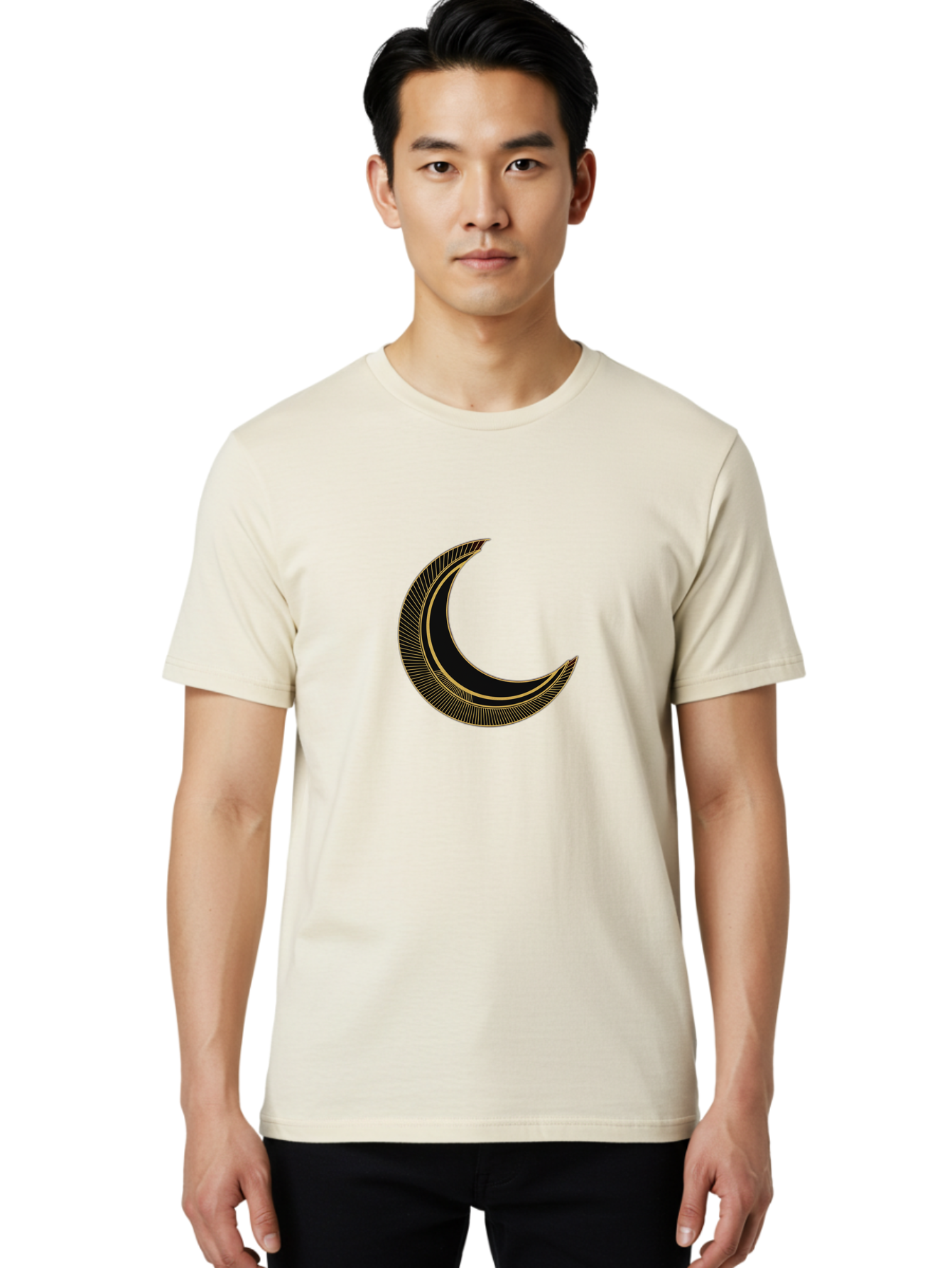Crescent-Moon-2 Men'S Graphic Tee, 100% Cotton, Comfortable Casual Summer Wear, Machine Washable, Vintage Camera, Old Camera, Antique Camera, Black Camera, Classic Photography, Photography Equipment, Nostalgic Device, Film Camera, Camera Art Bag361